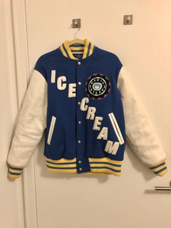 Billionaire Boys Club BBC Cafeteria Spaceman Blue Varsity Jacket