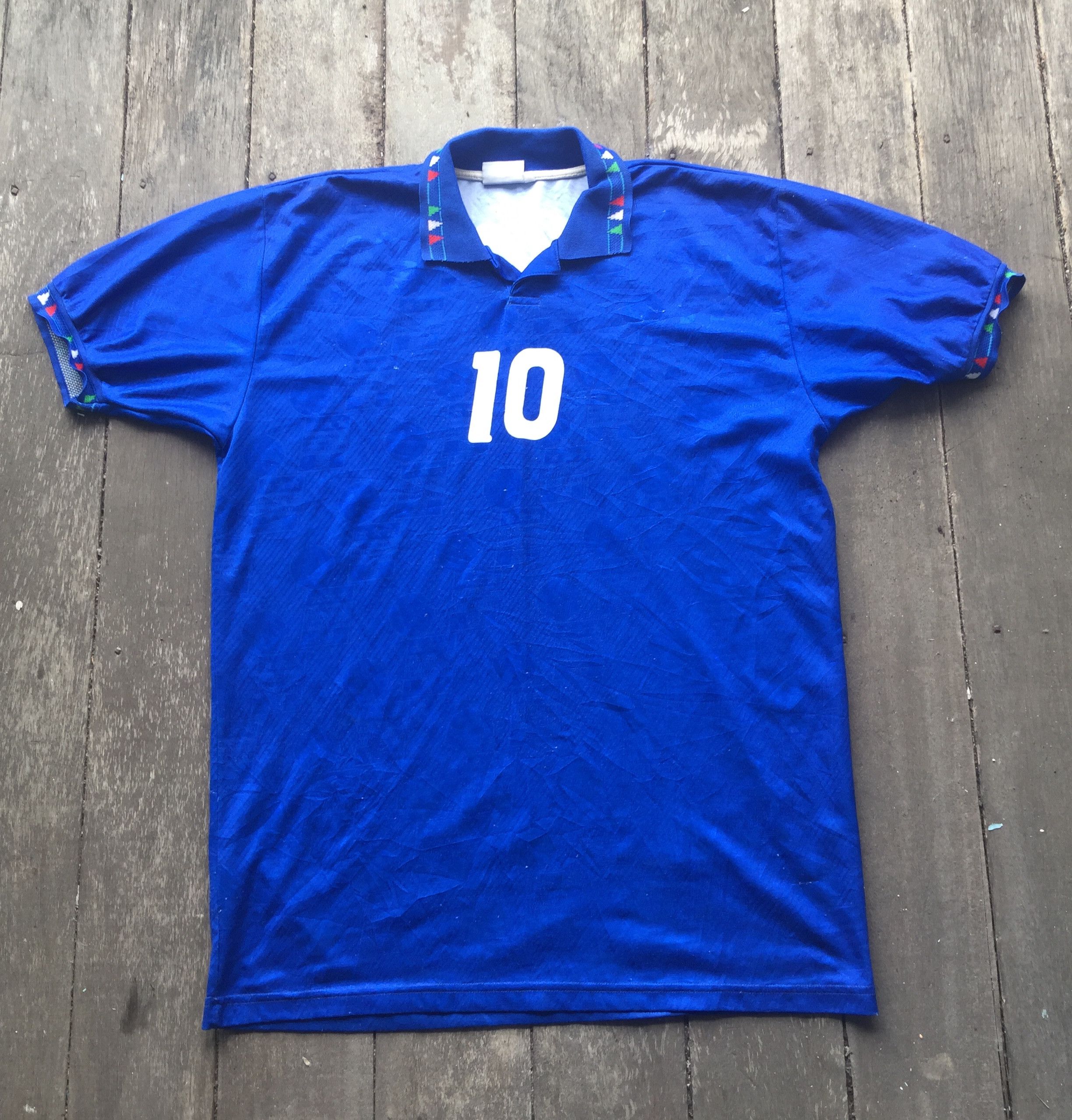 Japanese Brand × Vintage Vintage Roberto Baggio Diadora 1994 Italy Jersey Size US L / EU 52-54 / 3 - 2 Thumbnail
