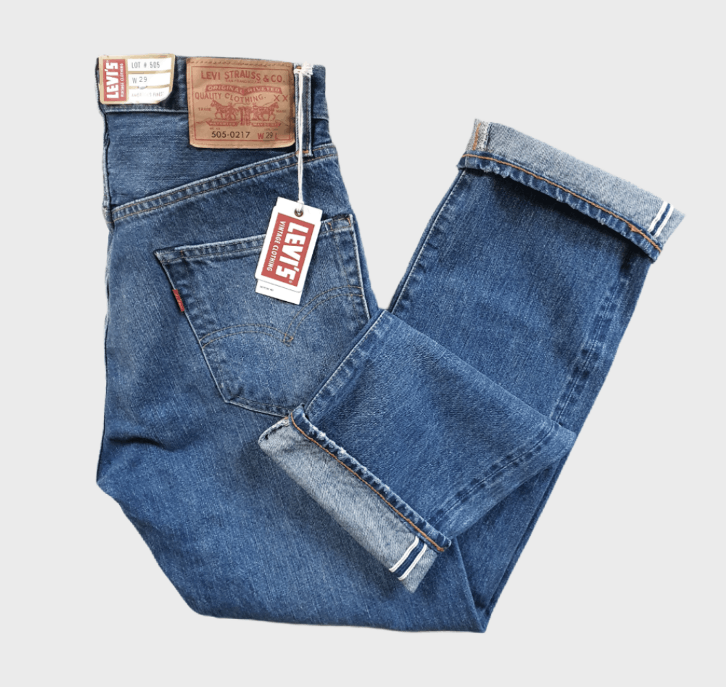 Jean Levi's Vintage Clothing 1967 505 - Taille W28L32, Selvedge, Big E, Neuf Avec étiquettes