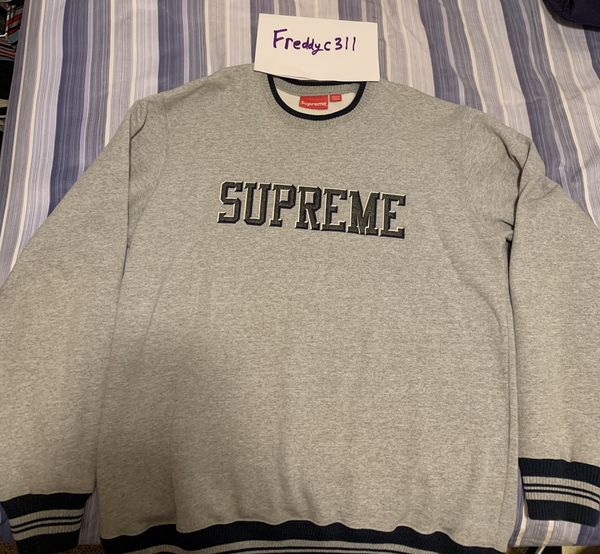 Supreme Felt Shadow Crewneck | Grailed