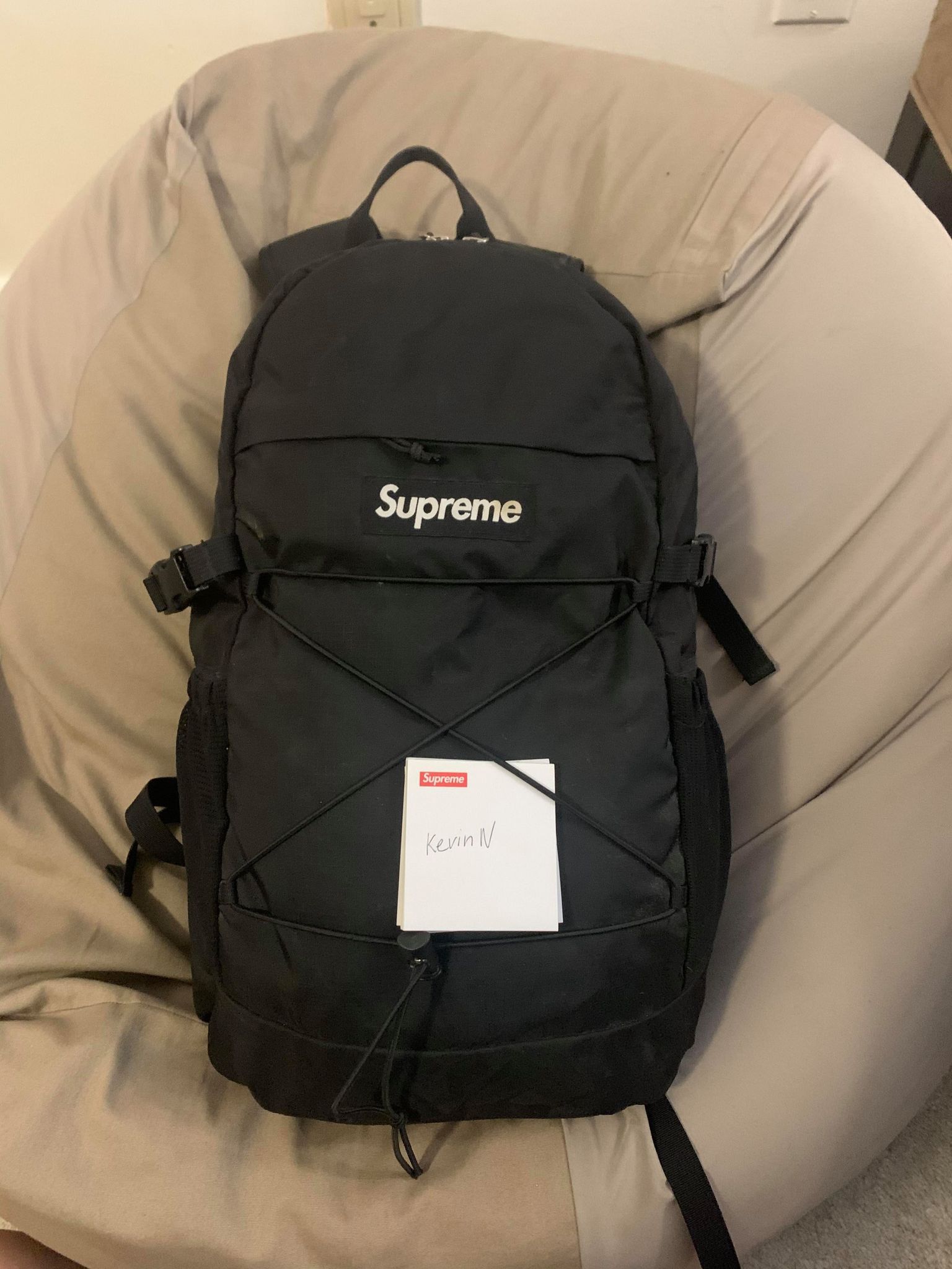 SS16 Supreme Backpack Black - Supreme