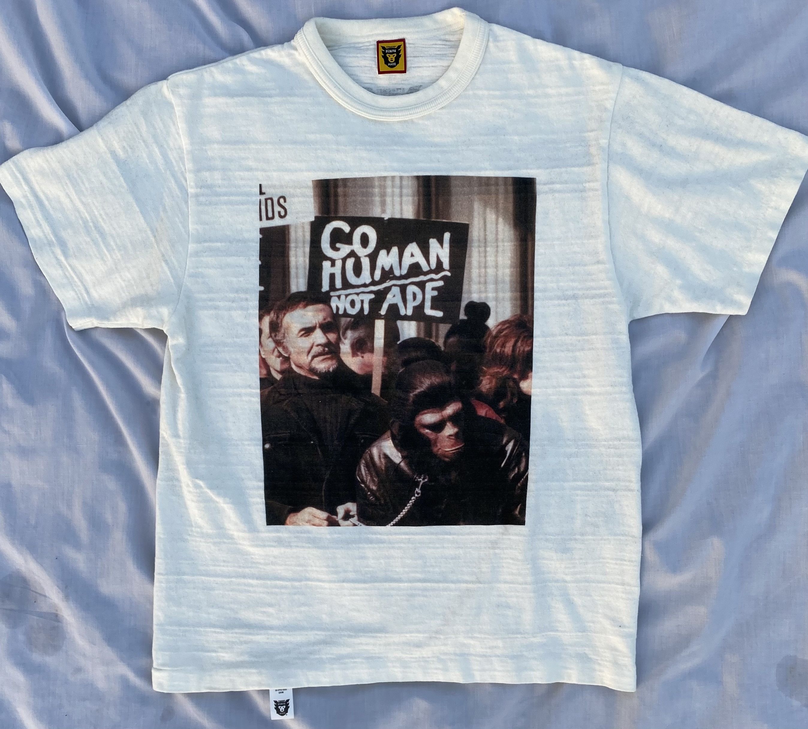 Human Made [RARE] Human Made x Planet of the Apes : Go Human Not Ape |  Grailed