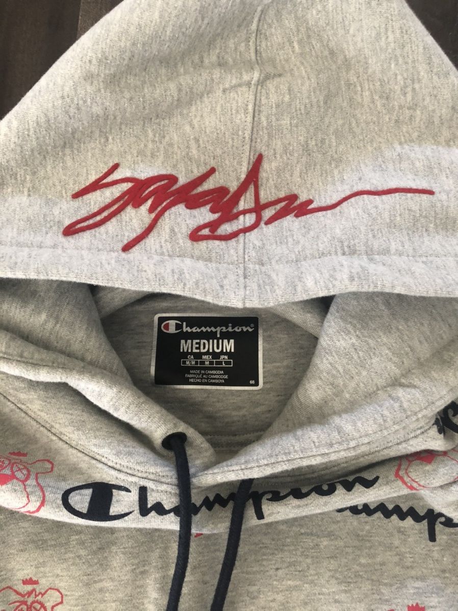 Champion Champion x King Saladeen Grey Hoodie Grailed