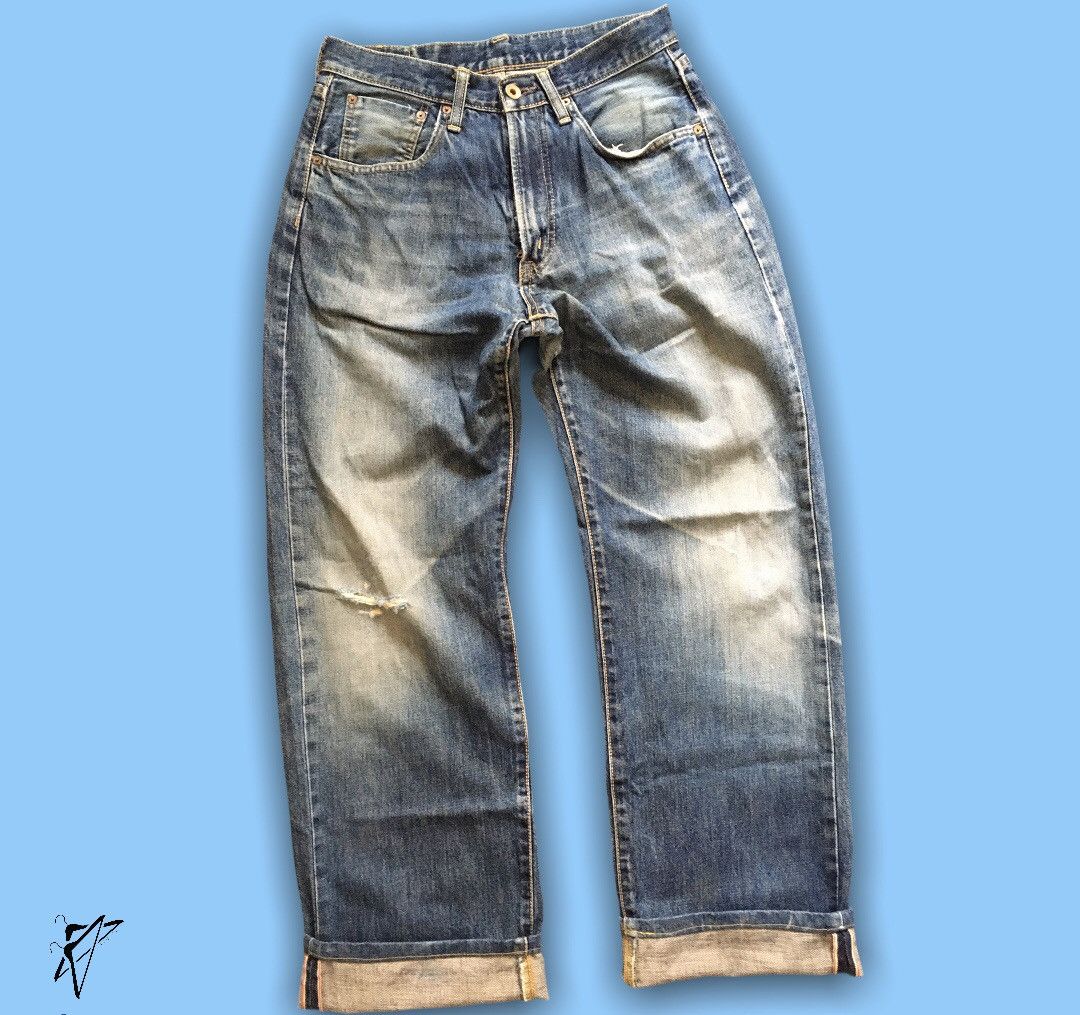 Edwin Lot 505 Selvedge Distressed Denim