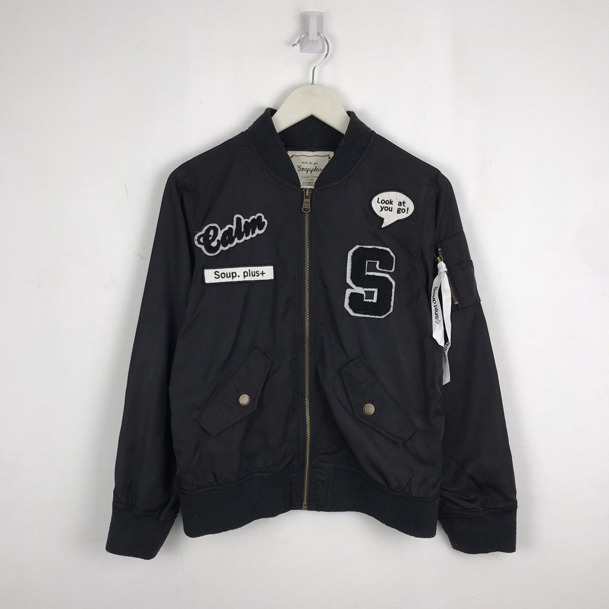 Soup Plus Bombers Jacket Black J104