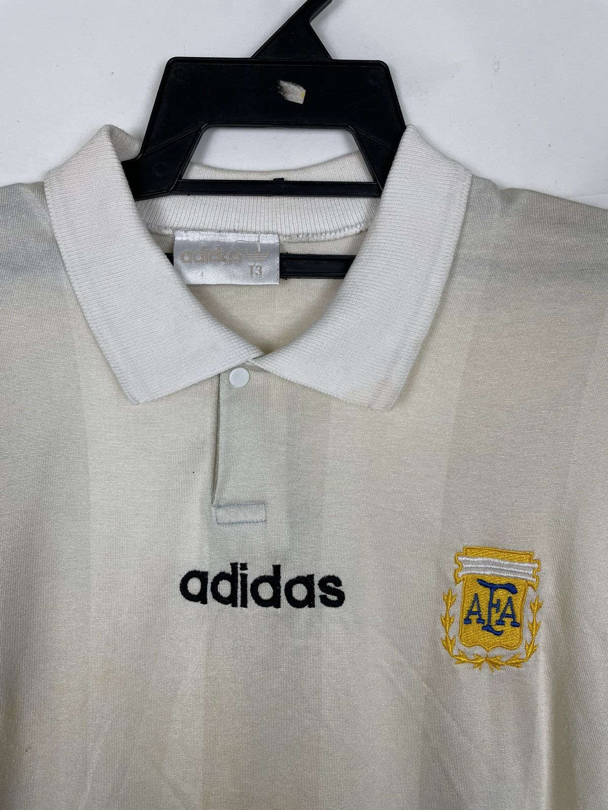 Adidas Vtg 90s Adidas Trefoil AFA Jersey | Maradona Batistuta Era Size US M / EU 48-50 / 2 - 8 Thumbnail