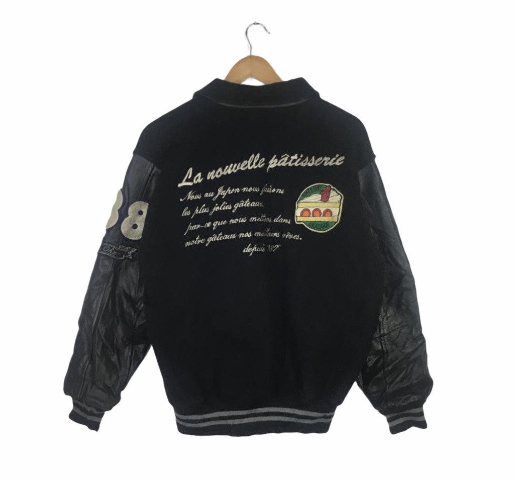 Vintage Vintage Akasaka Varsity Jacket Leather Sleeve Size US L / EU 52-54 / 3 - 1 Thumbnail