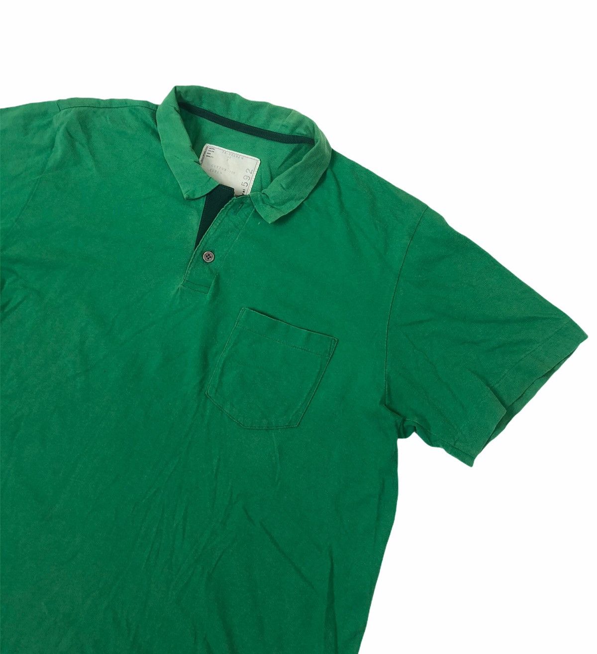 Japanese Brand × Sacai Japanese Brand Sacai Green Polo Tee Size US M / EU 48-50 / 2 - 4 Thumbnail