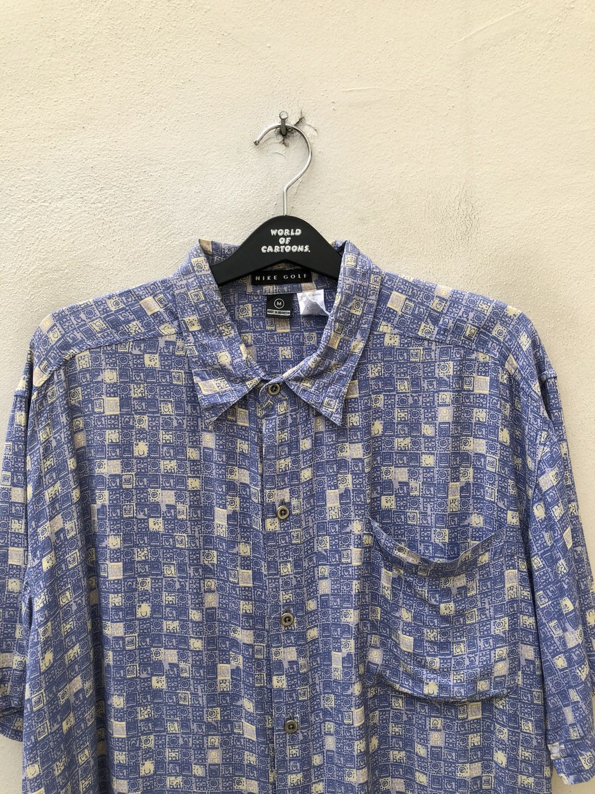 Nike Vintage 90s Nike Golf Oversized Rayon Shirt Size US M / EU 48-50 / 2 - 2 Thumbnail