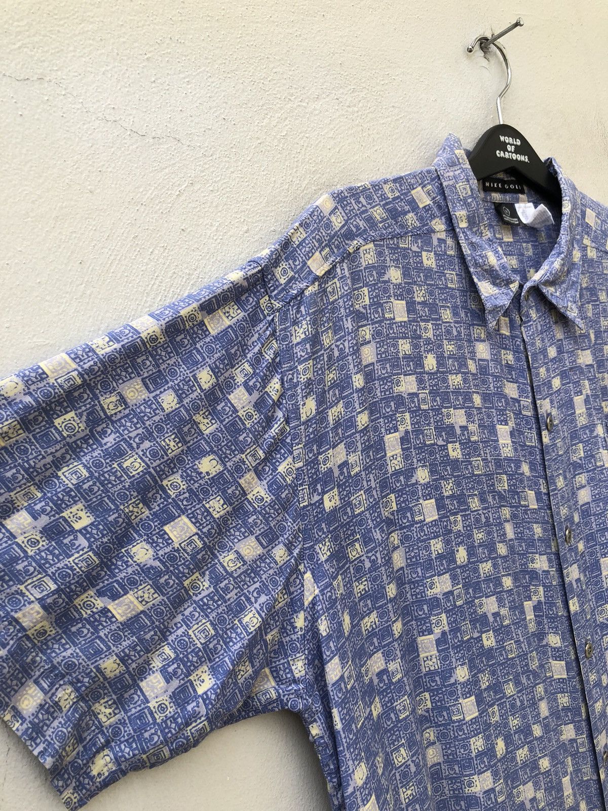 Nike Vintage 90s Nike Golf Oversized Rayon Shirt Size US M / EU 48-50 / 2 - 6 Thumbnail