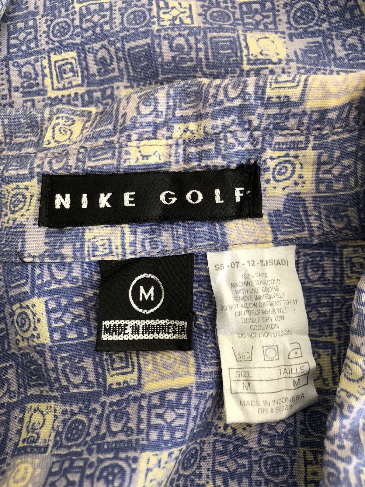 Nike Vintage 90s Nike Golf Oversized Rayon Shirt Size US M / EU 48-50 / 2 - 13 Thumbnail