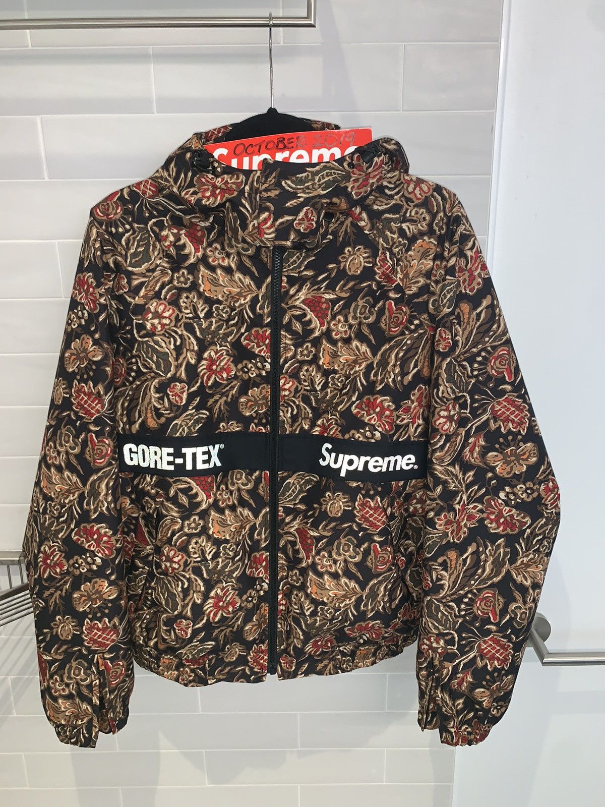 Supreme Supreme 3M GORETEX floral full zip jacket Spring Summer 16 | Grailed