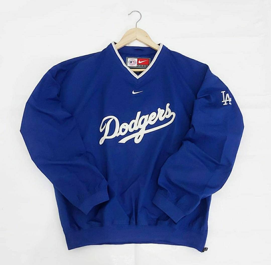 La Dodgers Nike Vintage Nike LA Dodgers Pullover Windbreaker Jacket Grailed