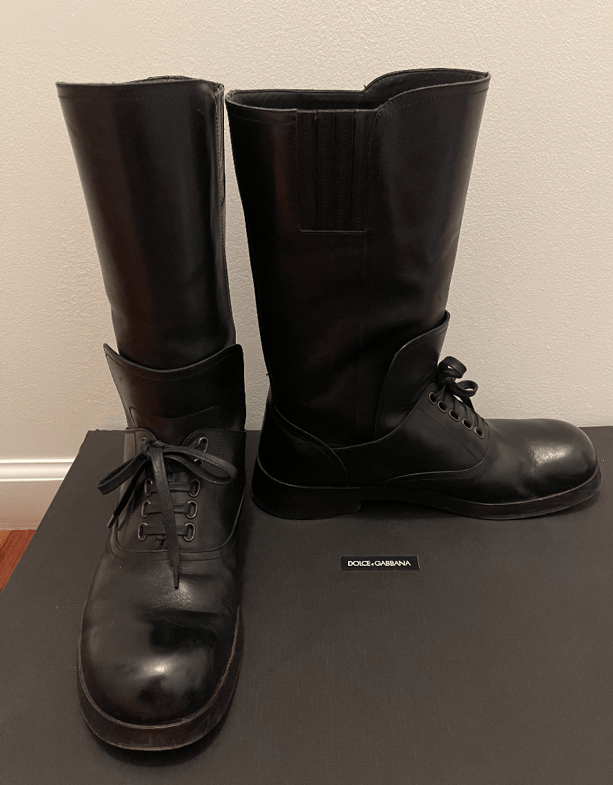 Dolce & Gabbana Dolce & Gabbana Leather Riding Boot Size US 8 / EU 41 - 1 Thumbnail