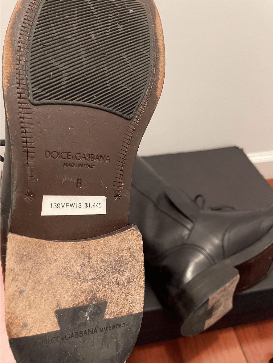 Dolce & Gabbana Dolce & Gabbana Leather Riding Boot Size US 8 / EU 41 - 5 Thumbnail