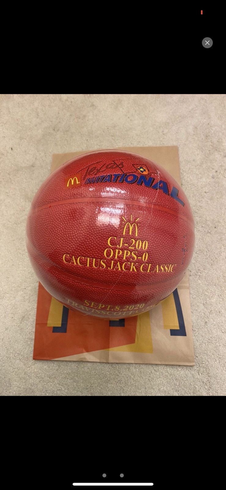 Travis Scott Travis Scott x McDonald’s Basketball Size ONE SIZE - 2 Thumbnail