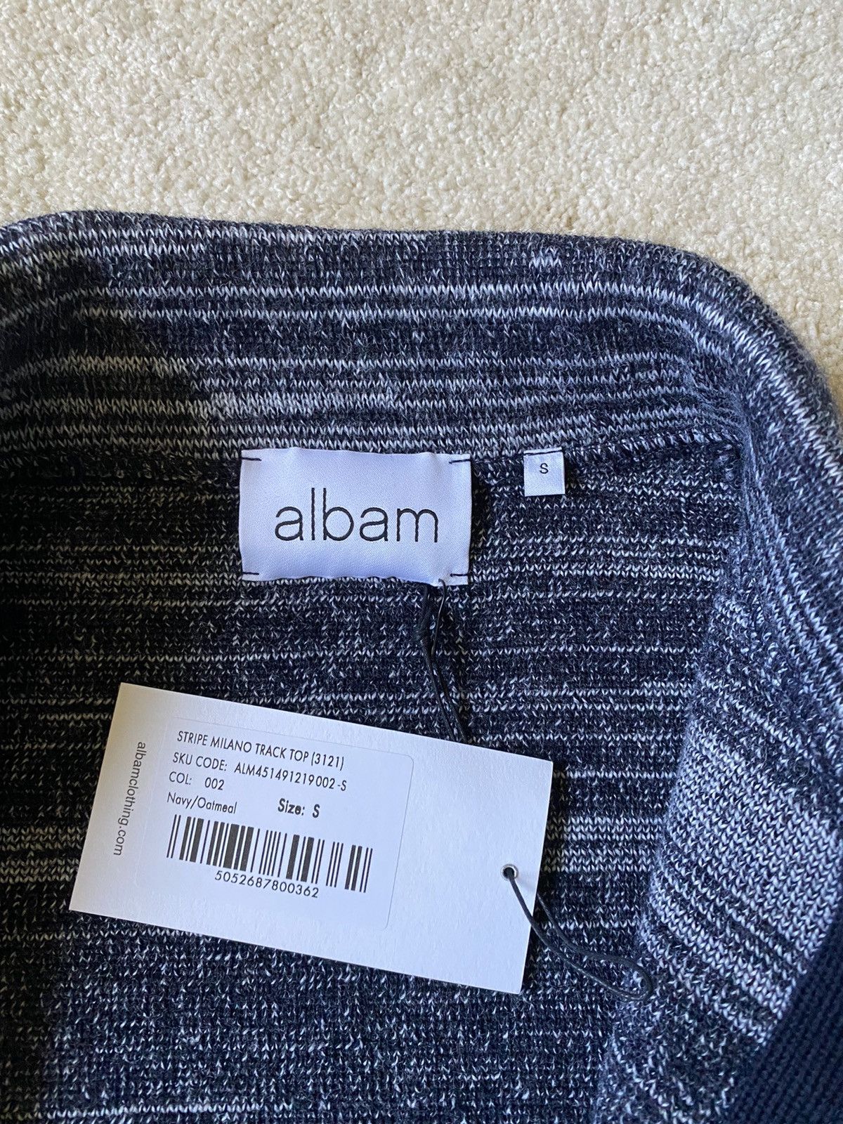 Albam Stripe Milano wool track top jacket Size US S / EU 44-46 / 1 - 4 Thumbnail