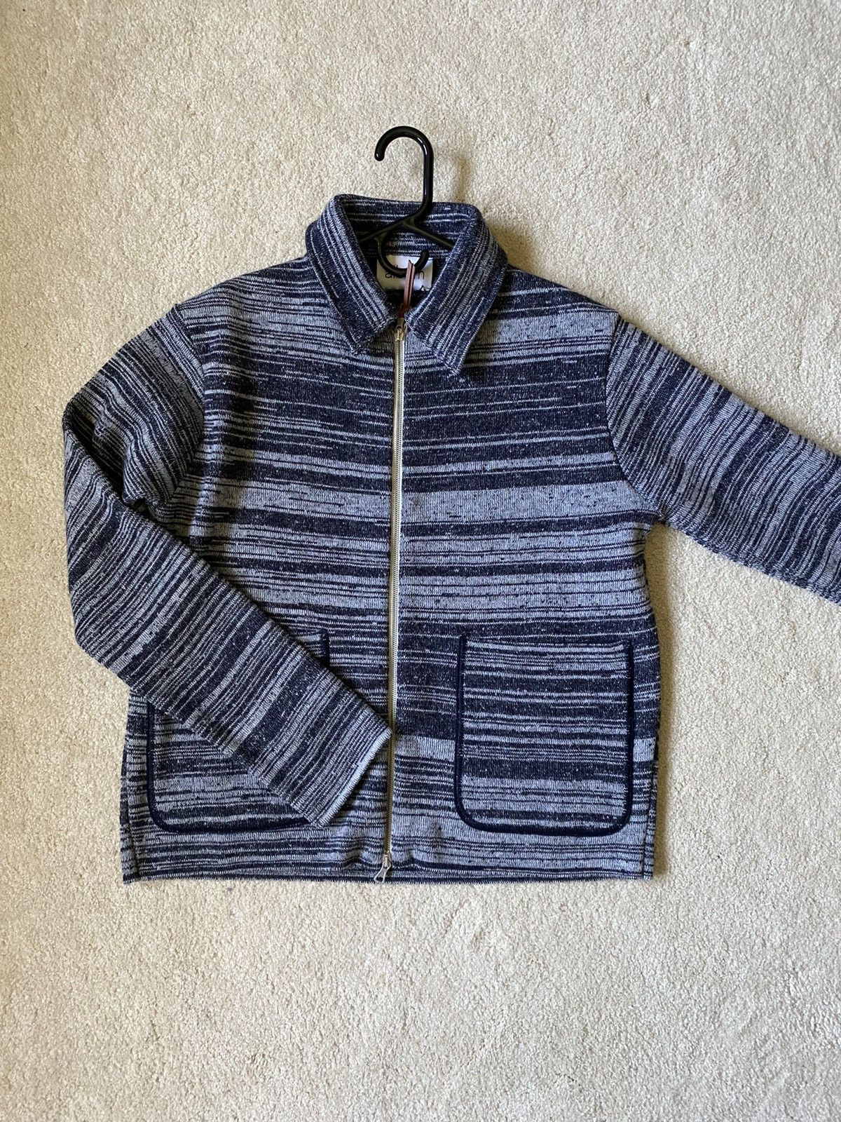 Albam Stripe Milano wool track top jacket Size US S / EU 44-46 / 1 - 1 Thumbnail