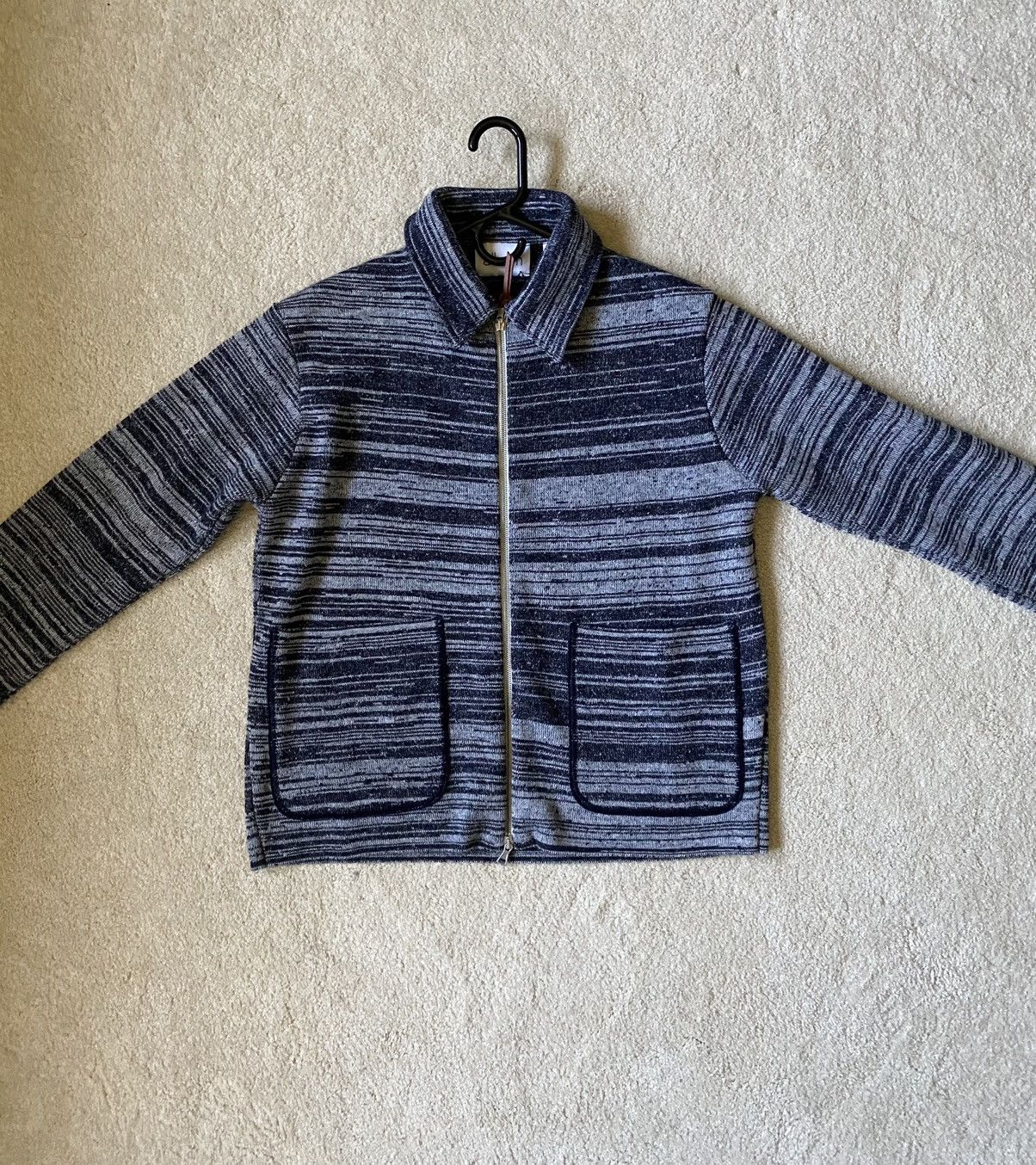 Albam Stripe Milano wool track top jacket Size US S / EU 44-46 / 1 - 2 Thumbnail