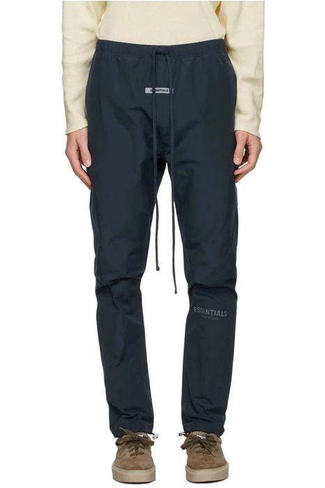 Fear of god navy sale track pants