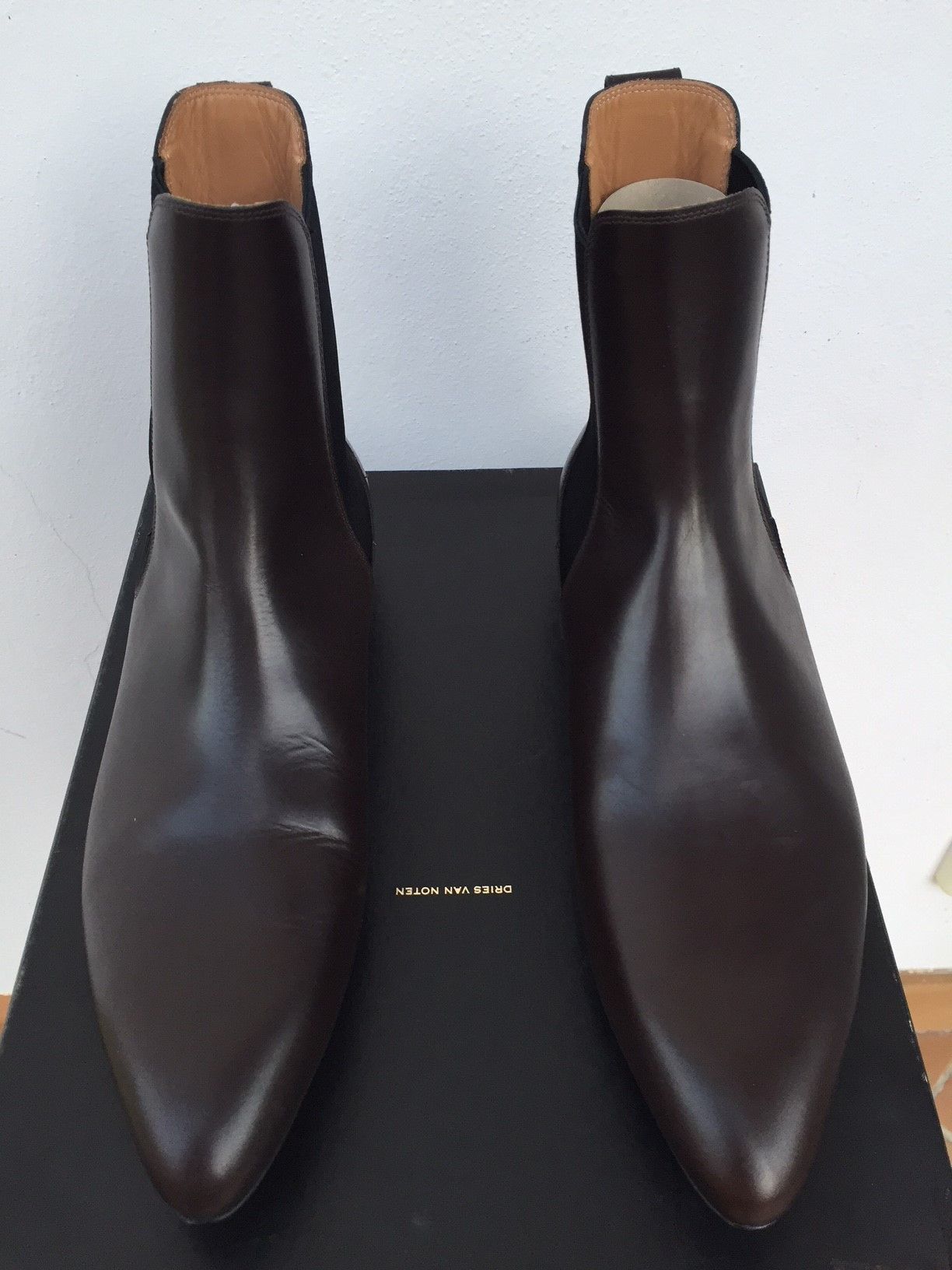 Dries Van Noten NEW pointed toe chelsea ankle boots Size US 9 / EU 42 - 4 Thumbnail