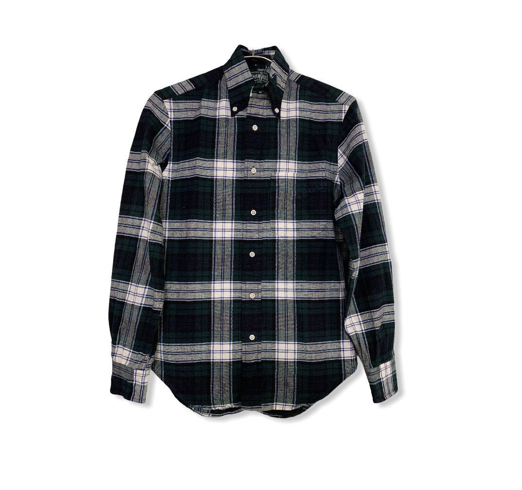 New Button Down Check Flannel Shirt