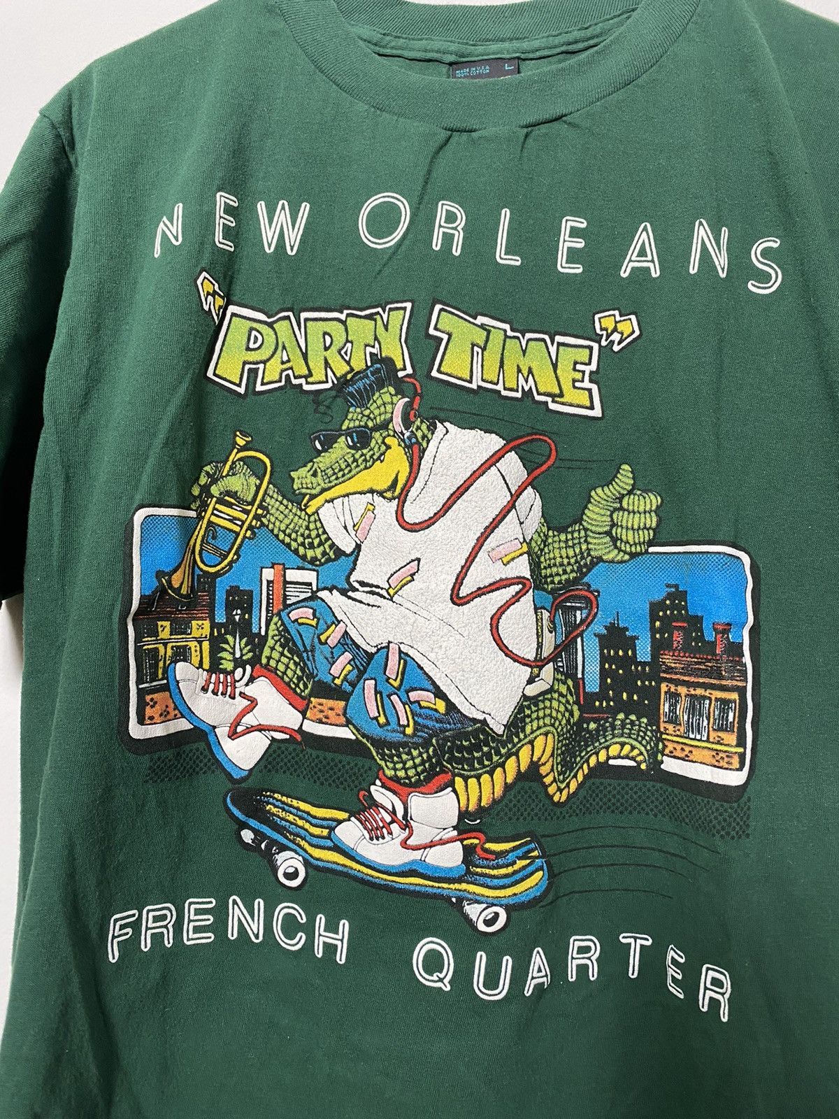 New Orleans Party Time Graphic Tee Vintage Mardi Gras