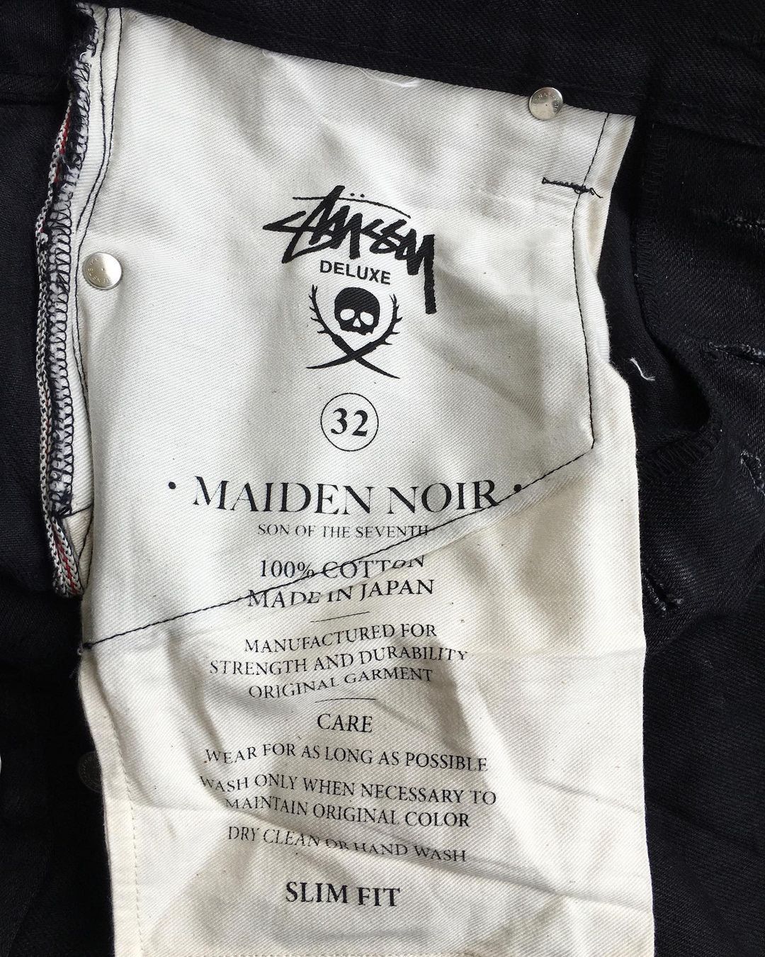 Maiden Noir × Stussy Maiden noir x stussy deluxe selvedge denim