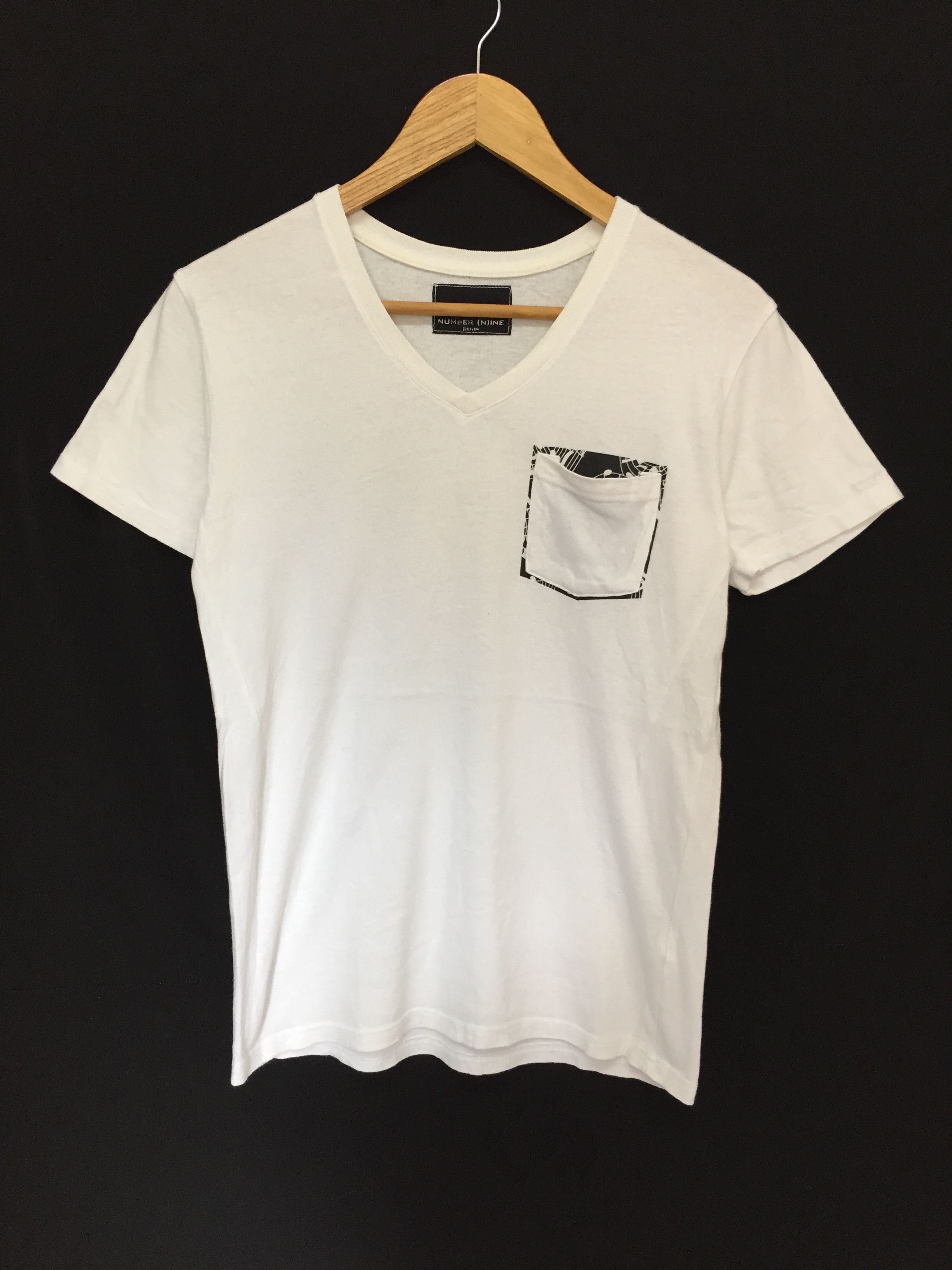 Number (N)ine Number Nine music notes Pocket tee Size US XS / EU 42 / 0 - 1 Thumbnail