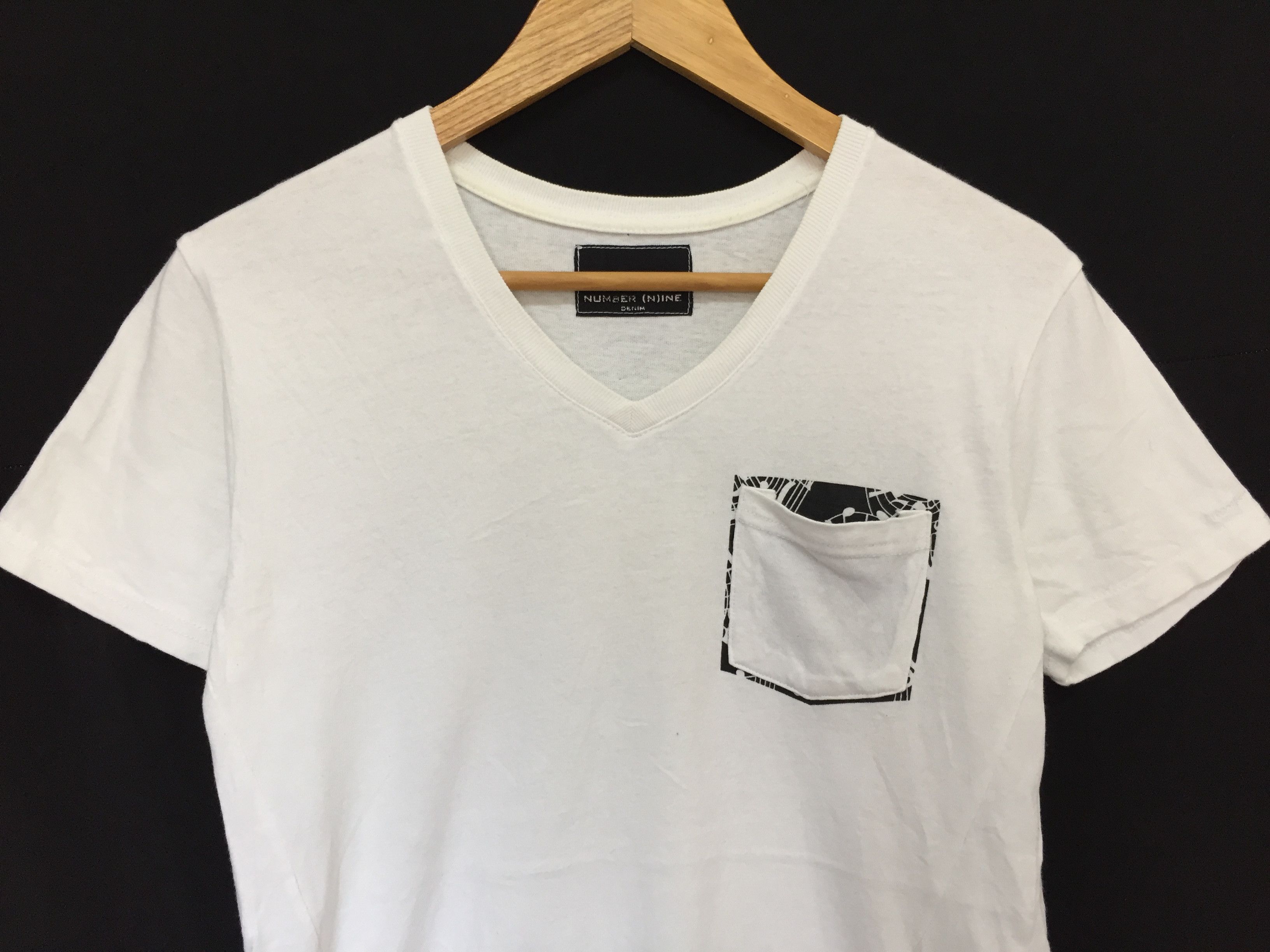 Number (N)ine Number Nine music notes Pocket tee Size US XS / EU 42 / 0 - 2 Thumbnail