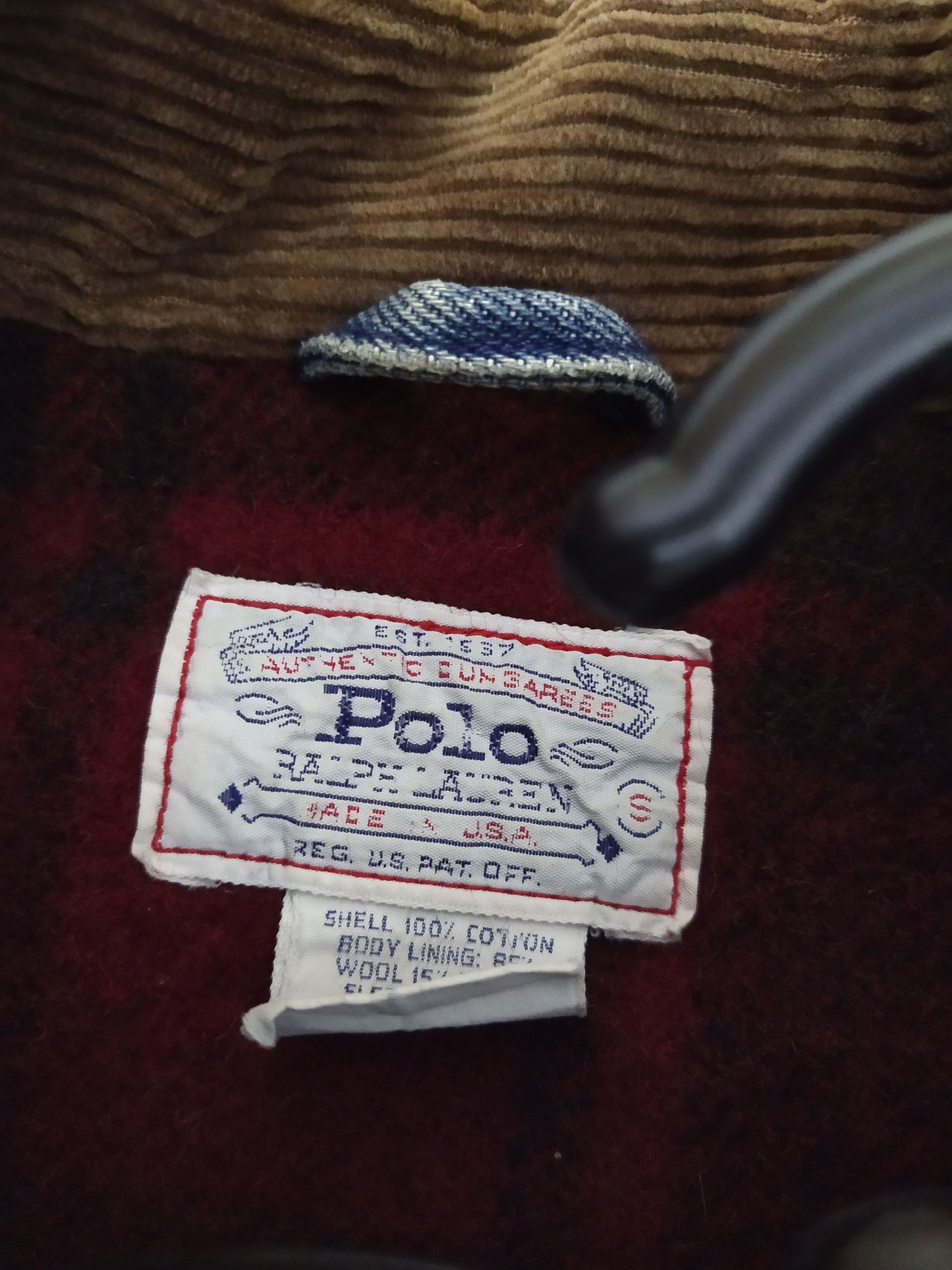 Polo Ralph Lauren × Vintage 90s POLO RALPH LAUREN BLANKET DENIM JACKET KENYA (B819) Size US S / EU 44-46 / 1 - 11 Thumbnail