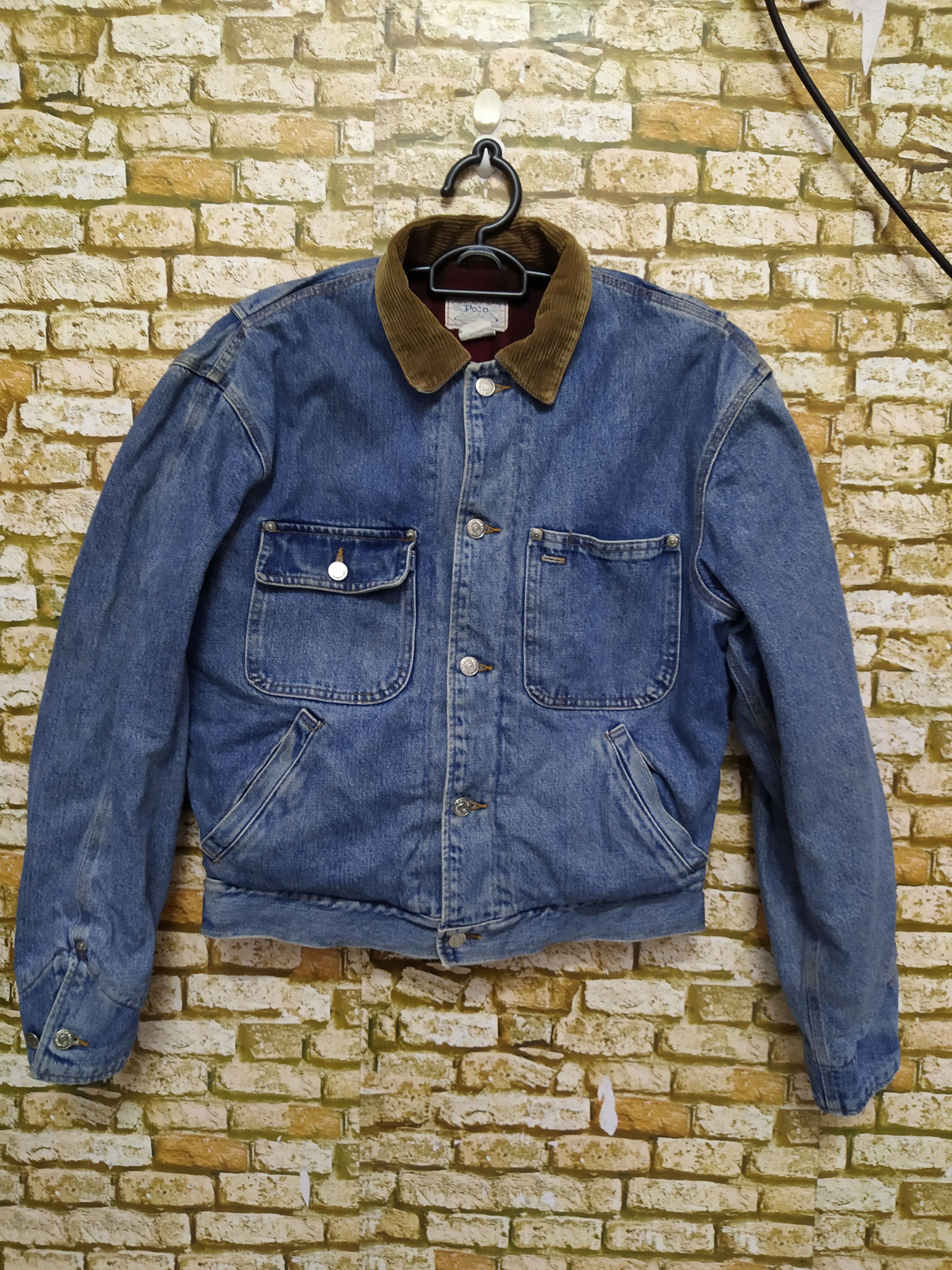 Polo Ralph Lauren × Vintage 90s POLO RALPH LAUREN BLANKET DENIM JACKET KENYA (B819) Size US S / EU 44-46 / 1 - 1 Thumbnail
