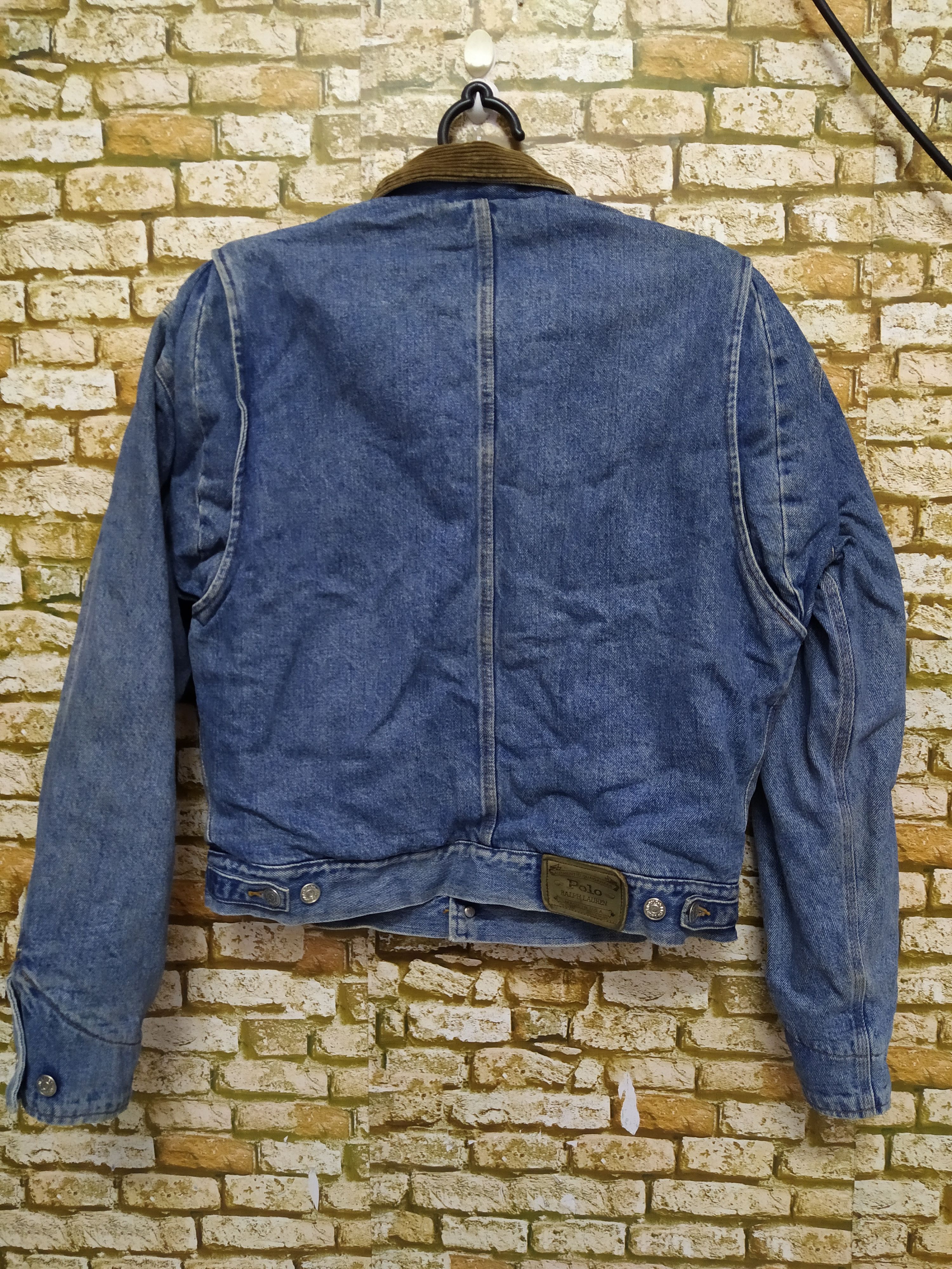 Polo Ralph Lauren × Vintage 90s POLO RALPH LAUREN BLANKET DENIM JACKET KENYA (B819) Size US S / EU 44-46 / 1 - 7 Thumbnail