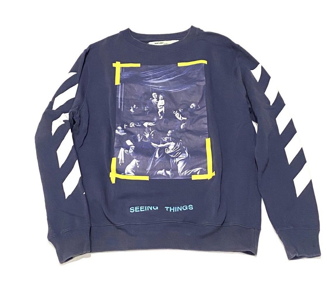 Off-White Caravaggio crewneck Size US S / EU 44-46 / 1 - 1 Thumbnail