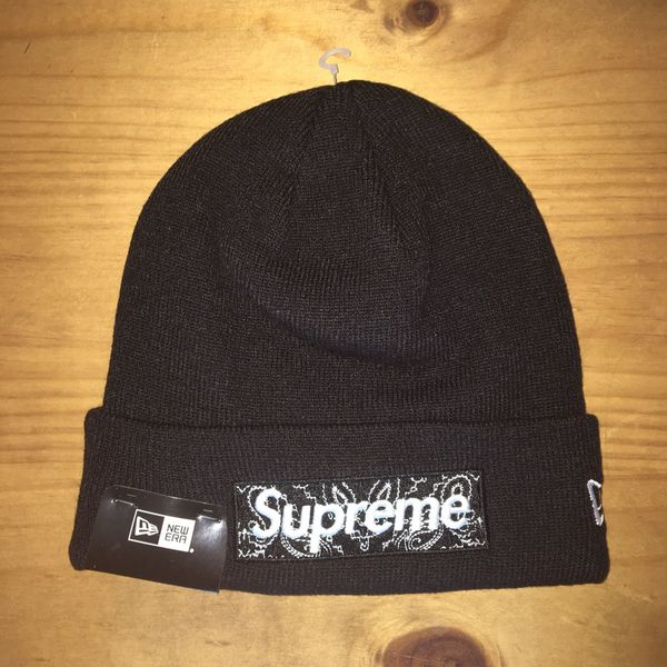 Supreme Bandana Box Logo Beanie FW19 | Grailed