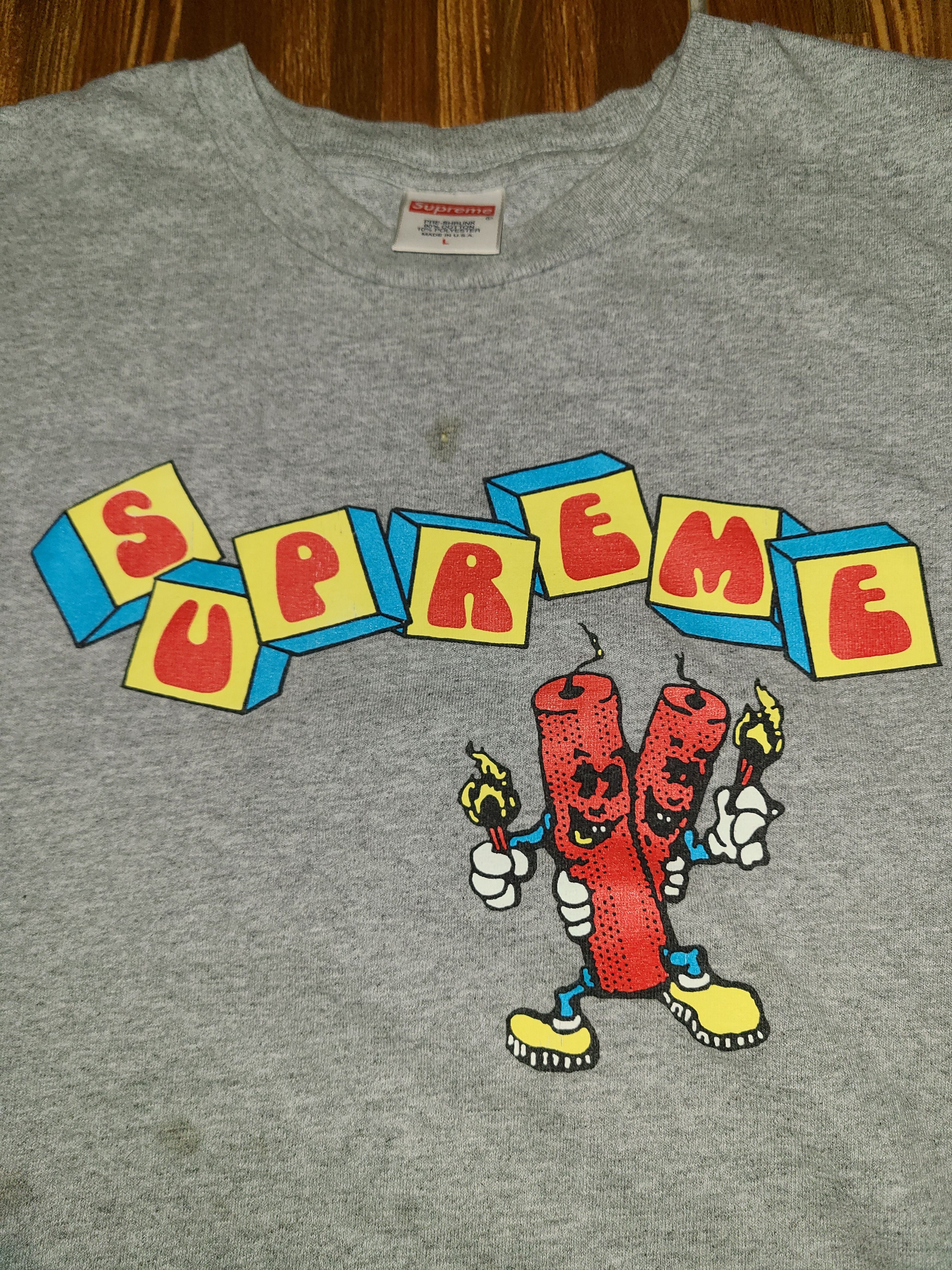 Supreme Dynamite Tee ダイナマイト ティー SS 19 WEEK 18 Supreme Dynamite Tee White Men's - SS19 - US
