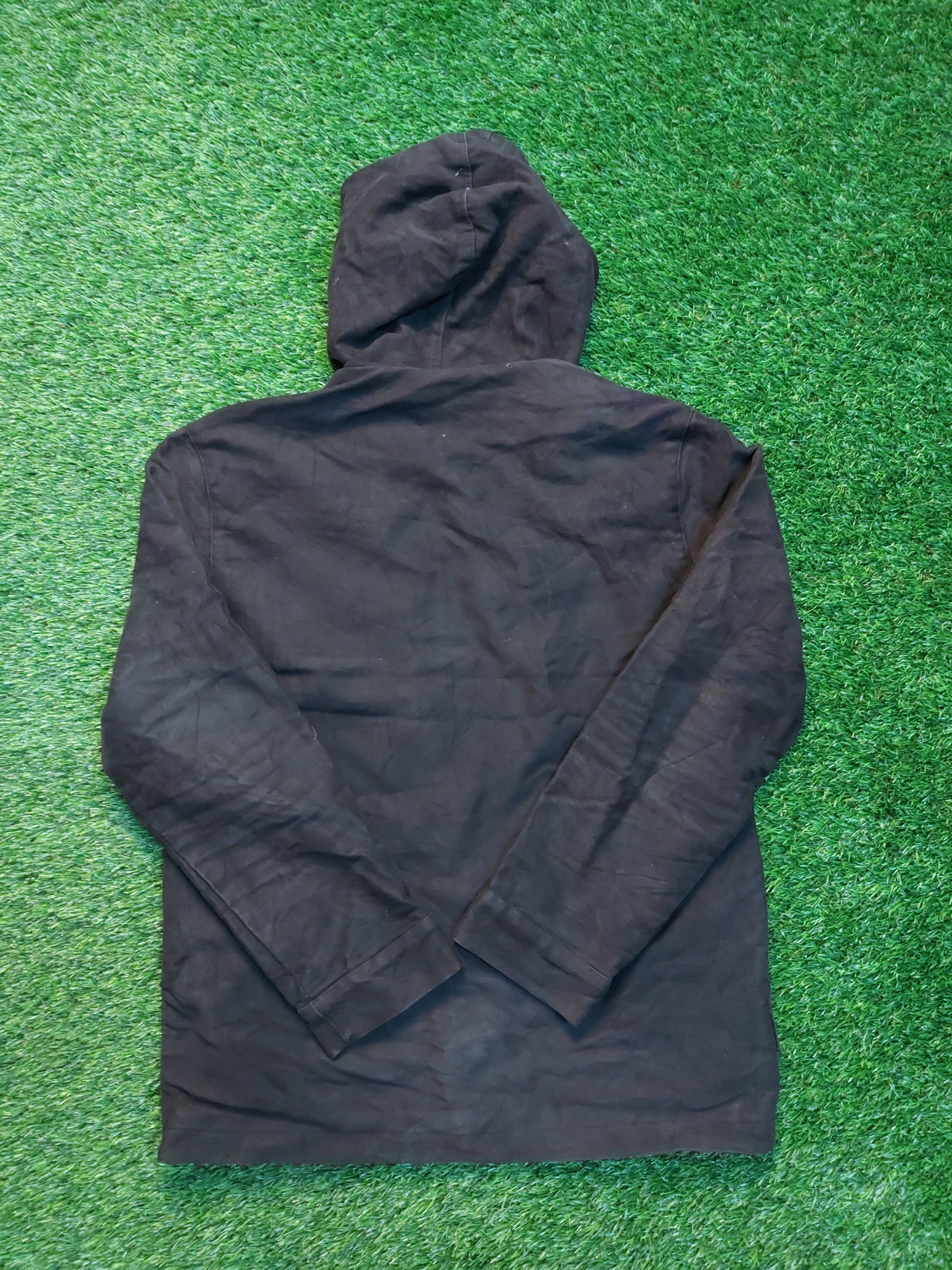 A40) black zipper hoodie
