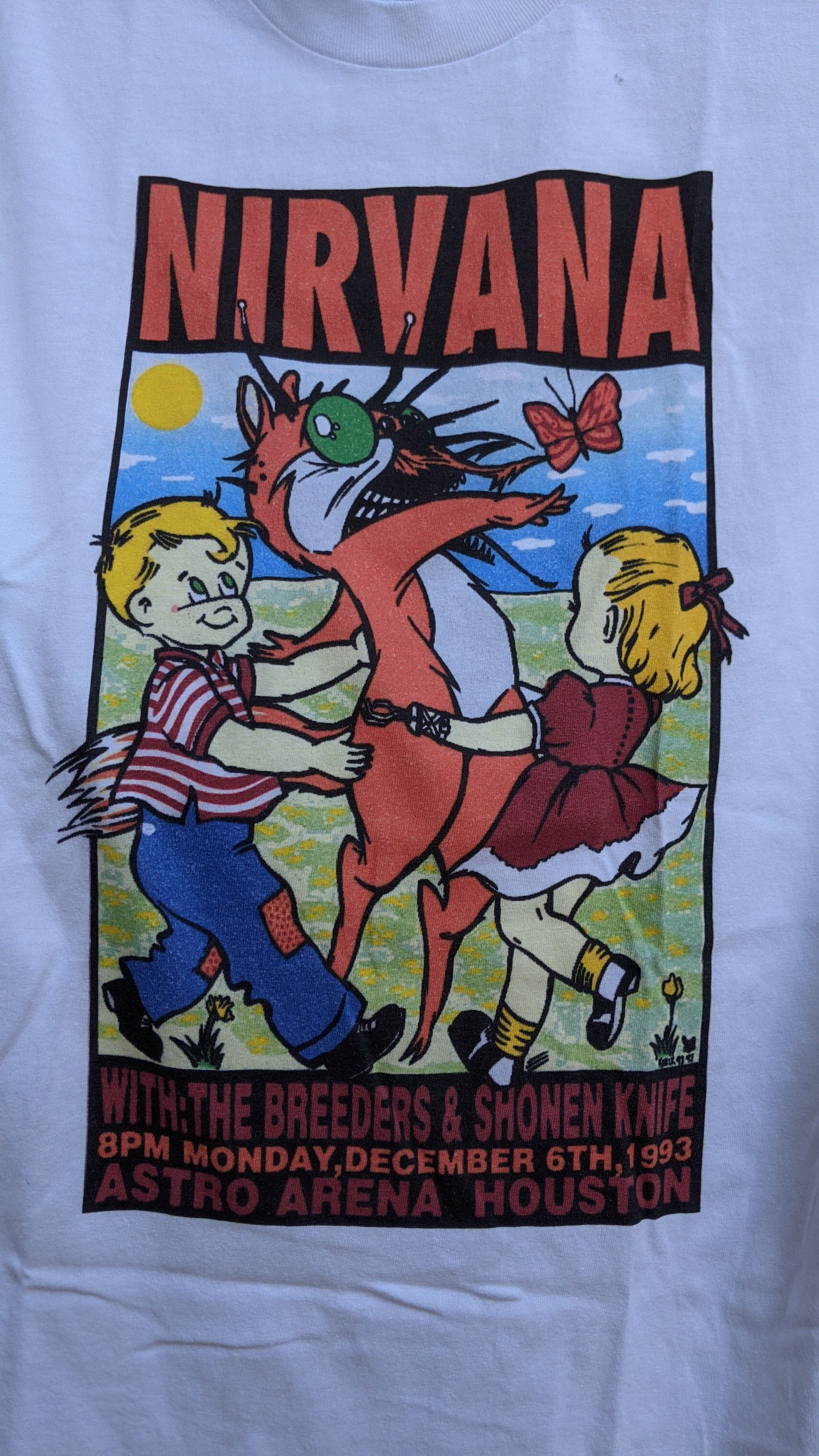 Nirvana Repro 1993 Nirvana Concert Band Poster by Kozik T-shirt | Grailed