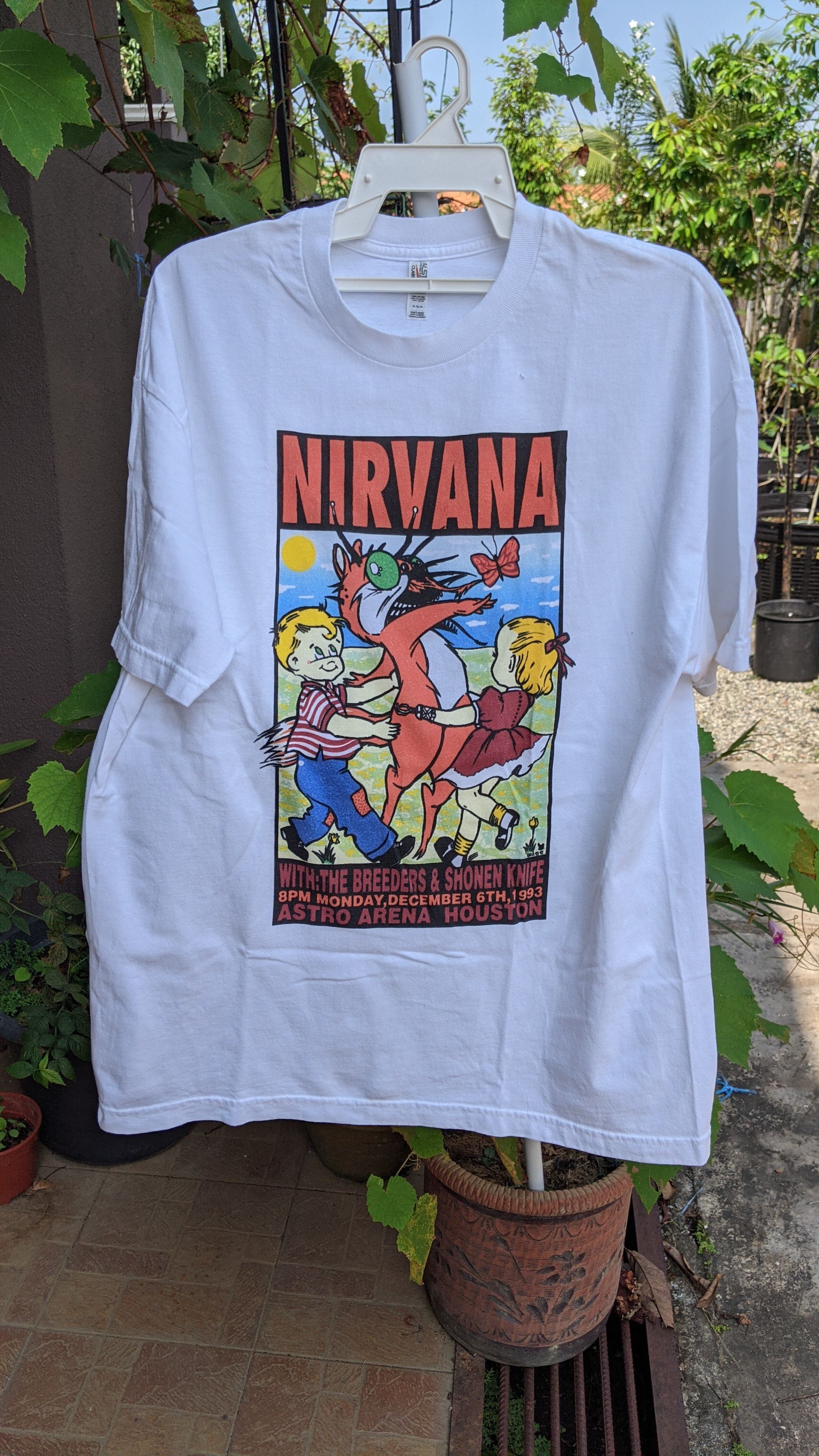 Nirvana Repro 1993 Nirvana Concert Band Poster by Kozik T-shirt | Grailed