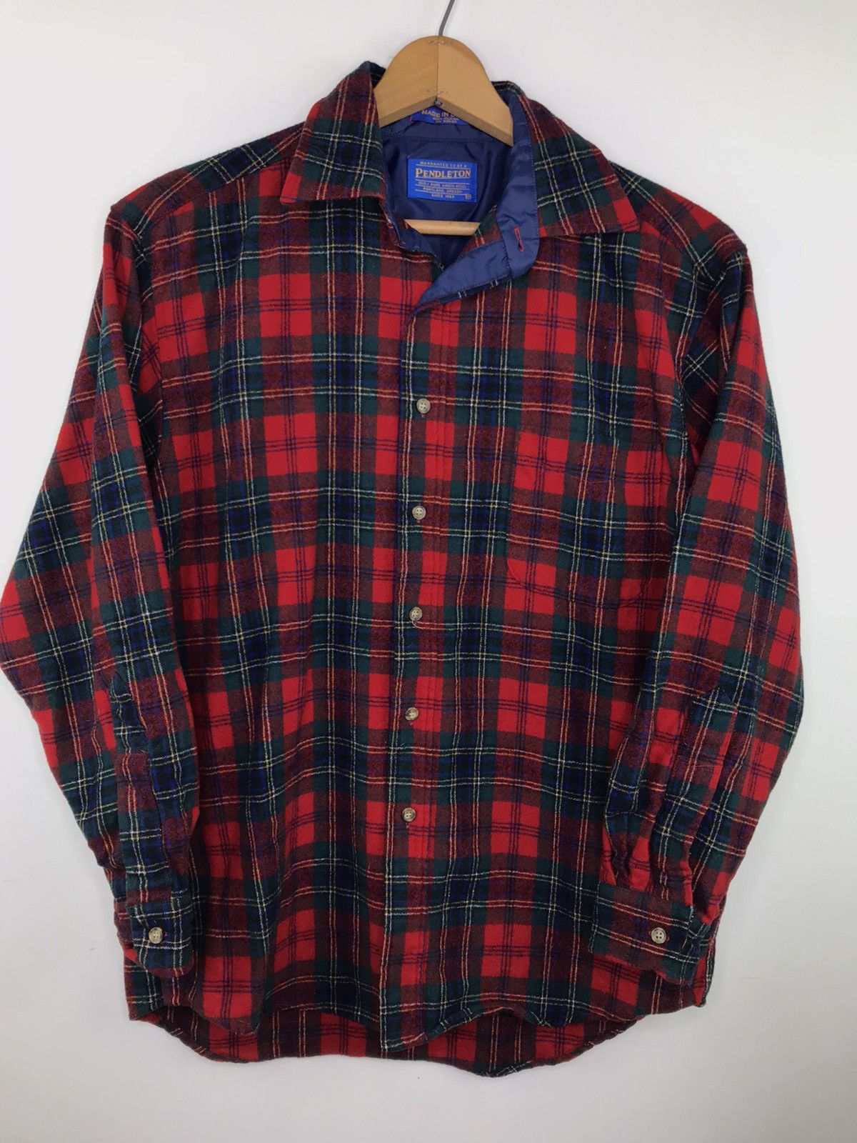 Pendleton Vintage Pendleton Flannel Shirt 70s 80s 90s Wool Plaid Size US M / EU 48-50 / 2 - 1 Thumbnail