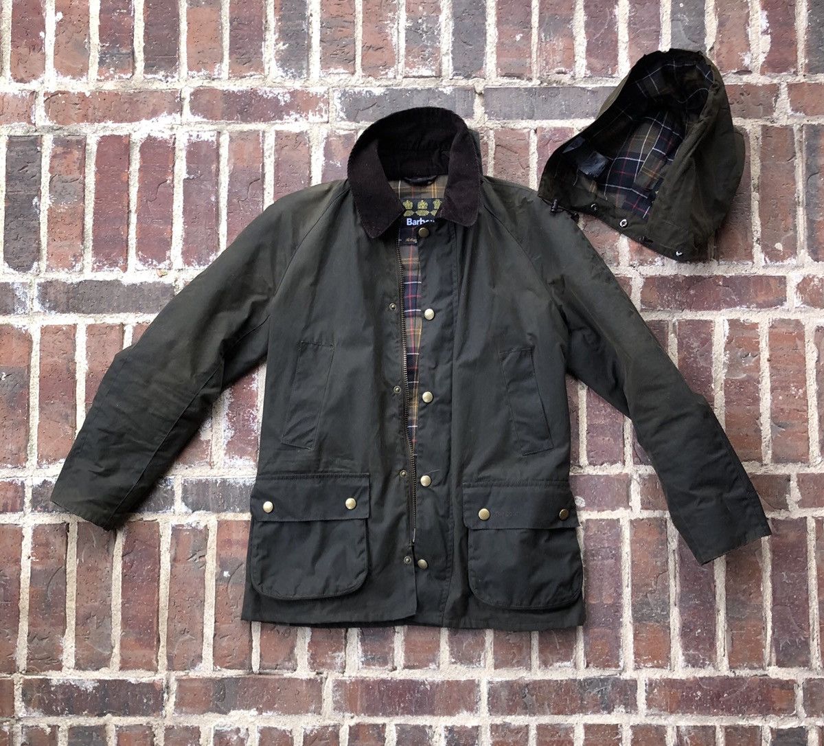 Barbour Barbour Ashby Waxed Cotton Jacket With Detachable Hood | Grailed