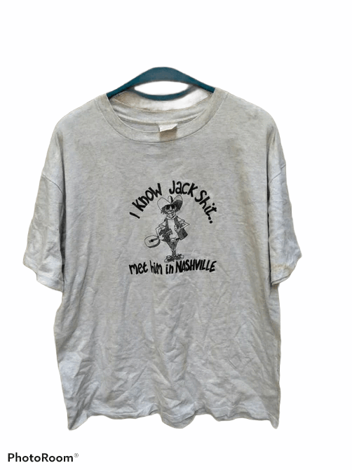 Vintage 🔥 PURE 90s JACK SHIT NASHVILLE TEE Size US XXL / EU 58 / 5 - 1 Thumbnail