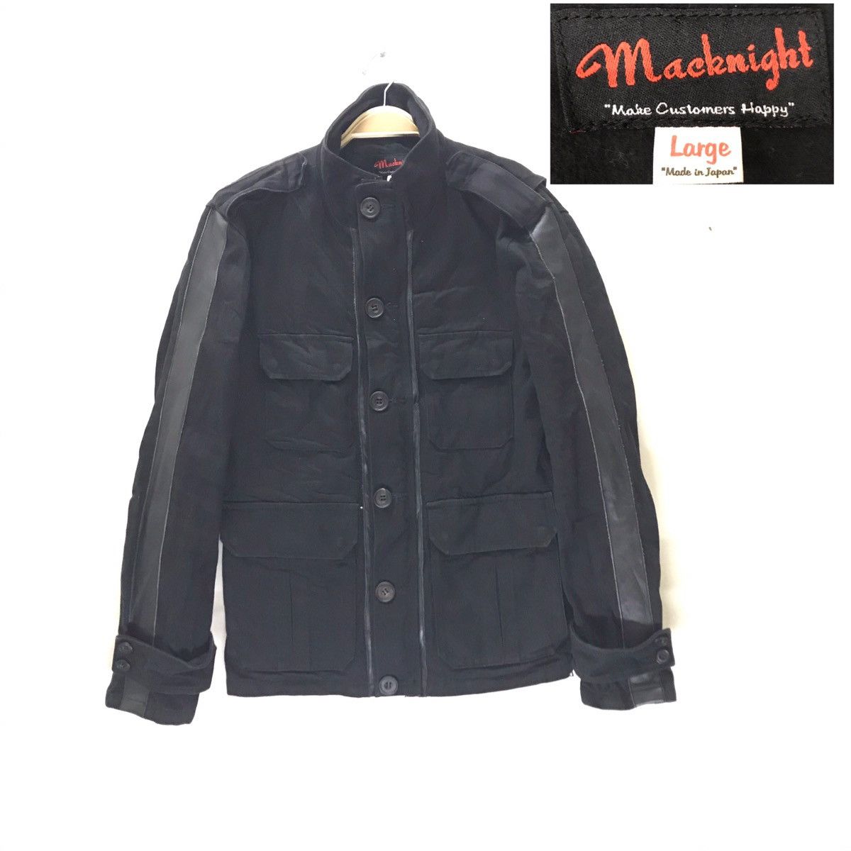 Isamu Katayama Backlash MacKnight Leather trimmed Canvas Work Jacket Made in Japan Size US L / EU 52-54 / 3 - 1 Thumbnail