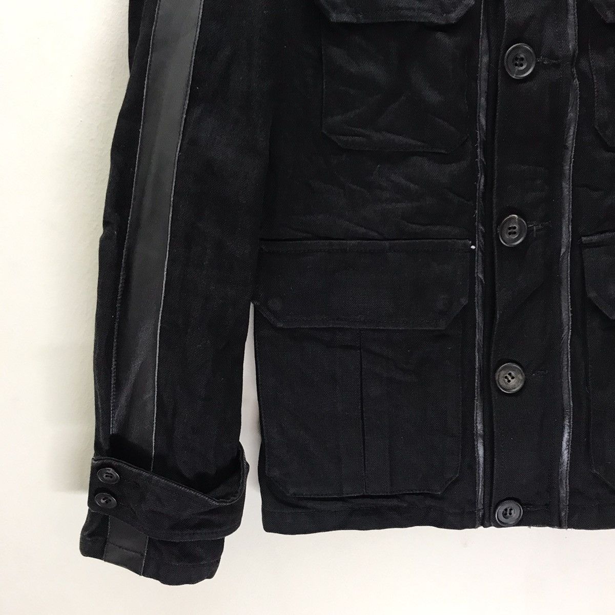 Isamu Katayama Backlash MacKnight Leather trimmed Canvas Work Jacket Made in Japan Size US L / EU 52-54 / 3 - 3 Thumbnail