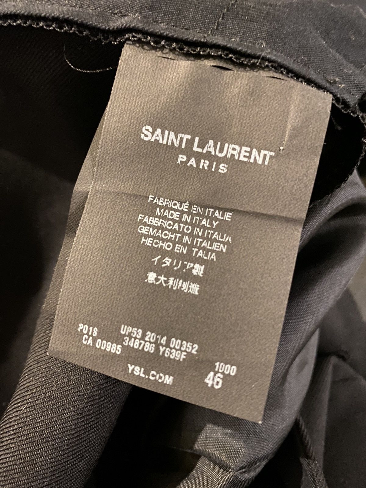 Saint Laurent Paris Saint Laurent FW 2014 runway trousers Size 46R - 8 Thumbnail