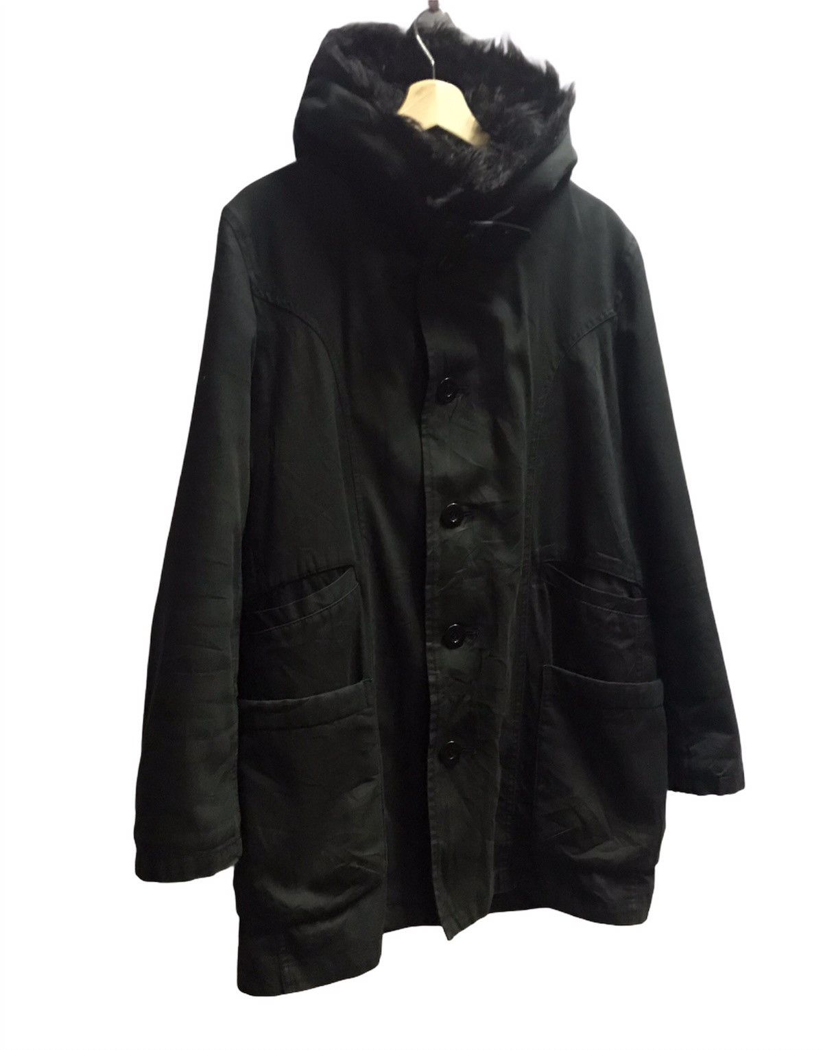 Japanese Brand Ppfm Fur Hooded Parka Jacket Size US M / EU 48-50 / 2 - 4 Thumbnail