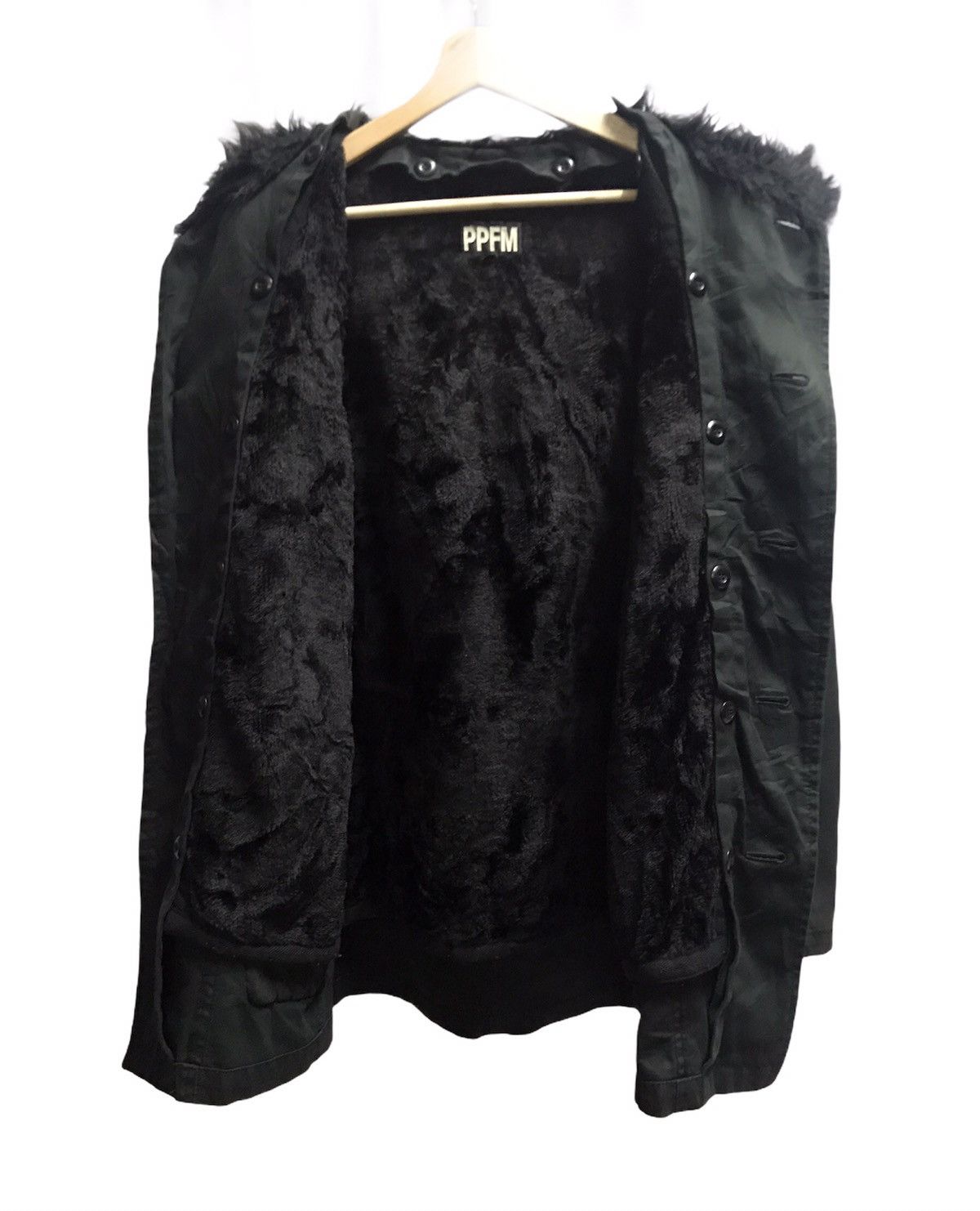 Japanese Brand Ppfm Fur Hooded Parka Jacket Size US M / EU 48-50 / 2 - 6 Thumbnail