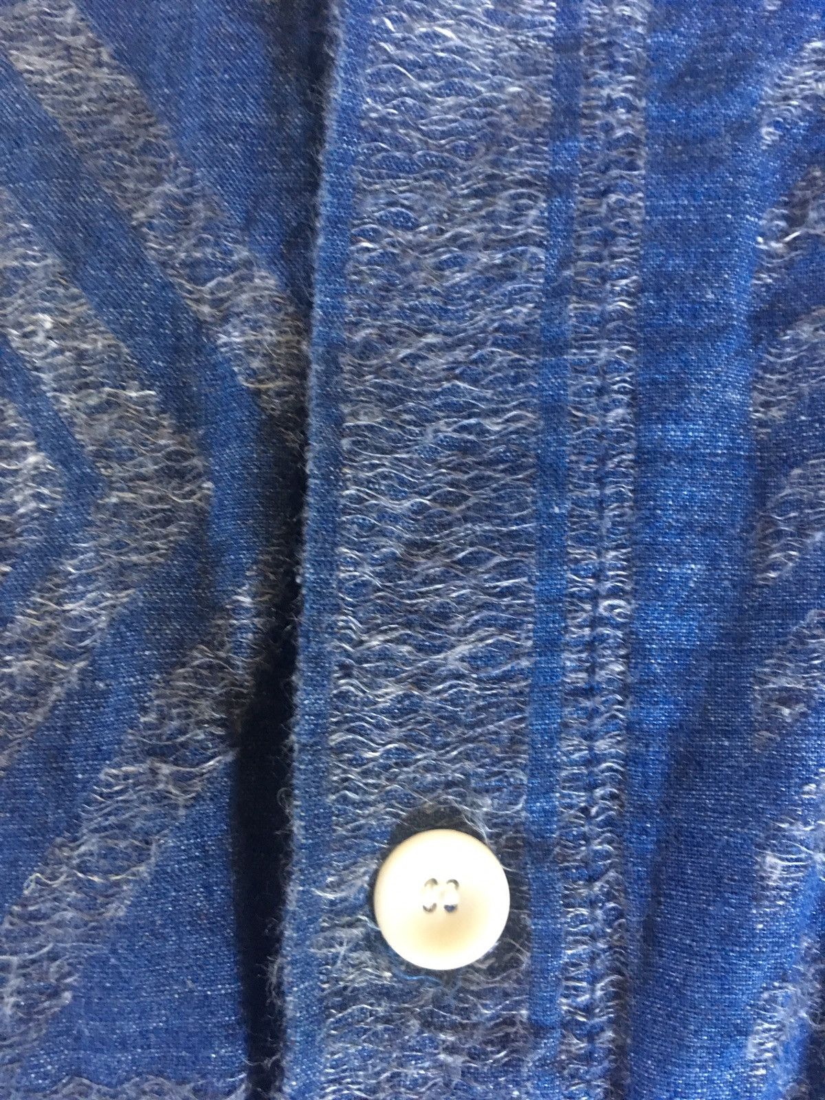 Snow Peak Indigo Stole Pattern Shirt Size US L / EU 52-54 / 3 - 5 Thumbnail