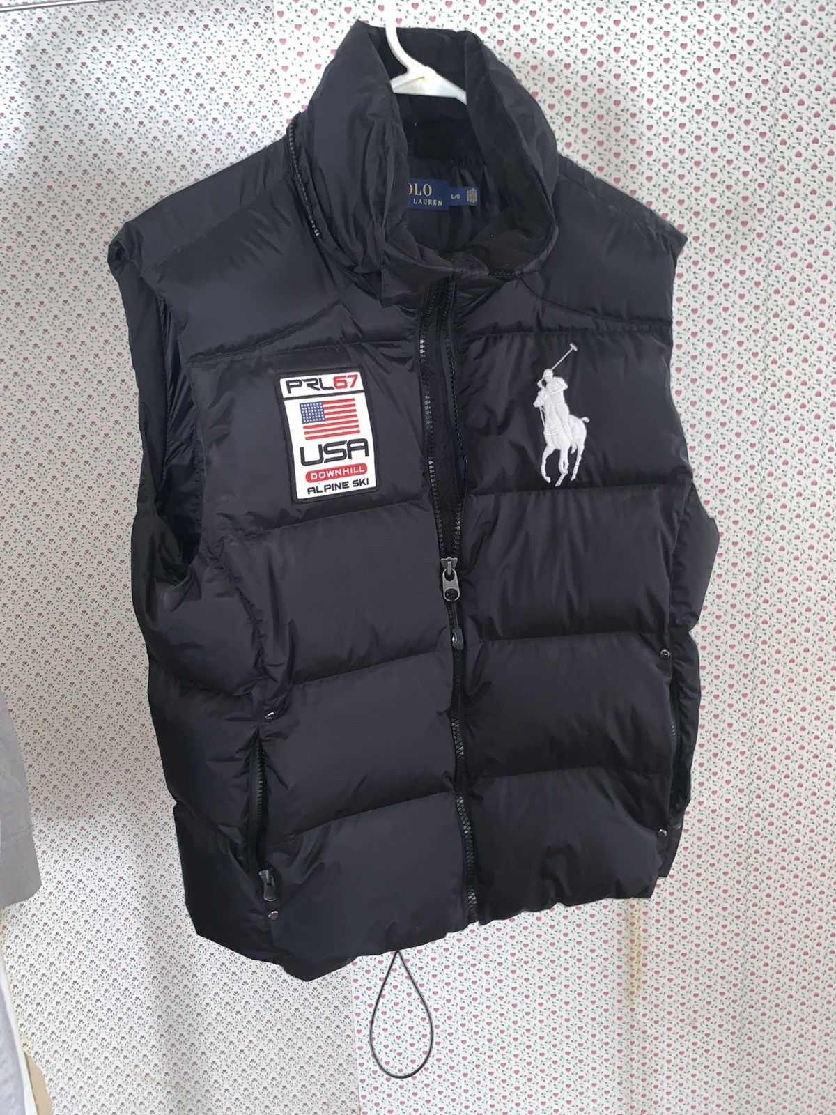 Men's big pony alpine ski down store puffer vest