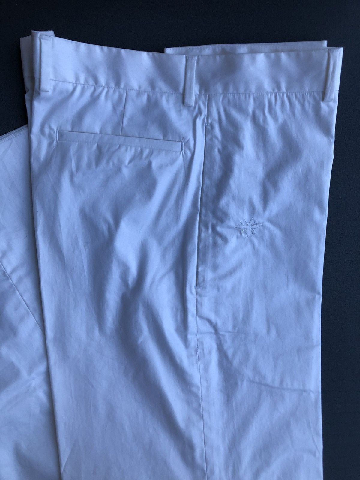 Dior × Hedi Slimane Dior Homme Hedi Slimane White Light Cotton Pant Size 36R - 2 Thumbnail